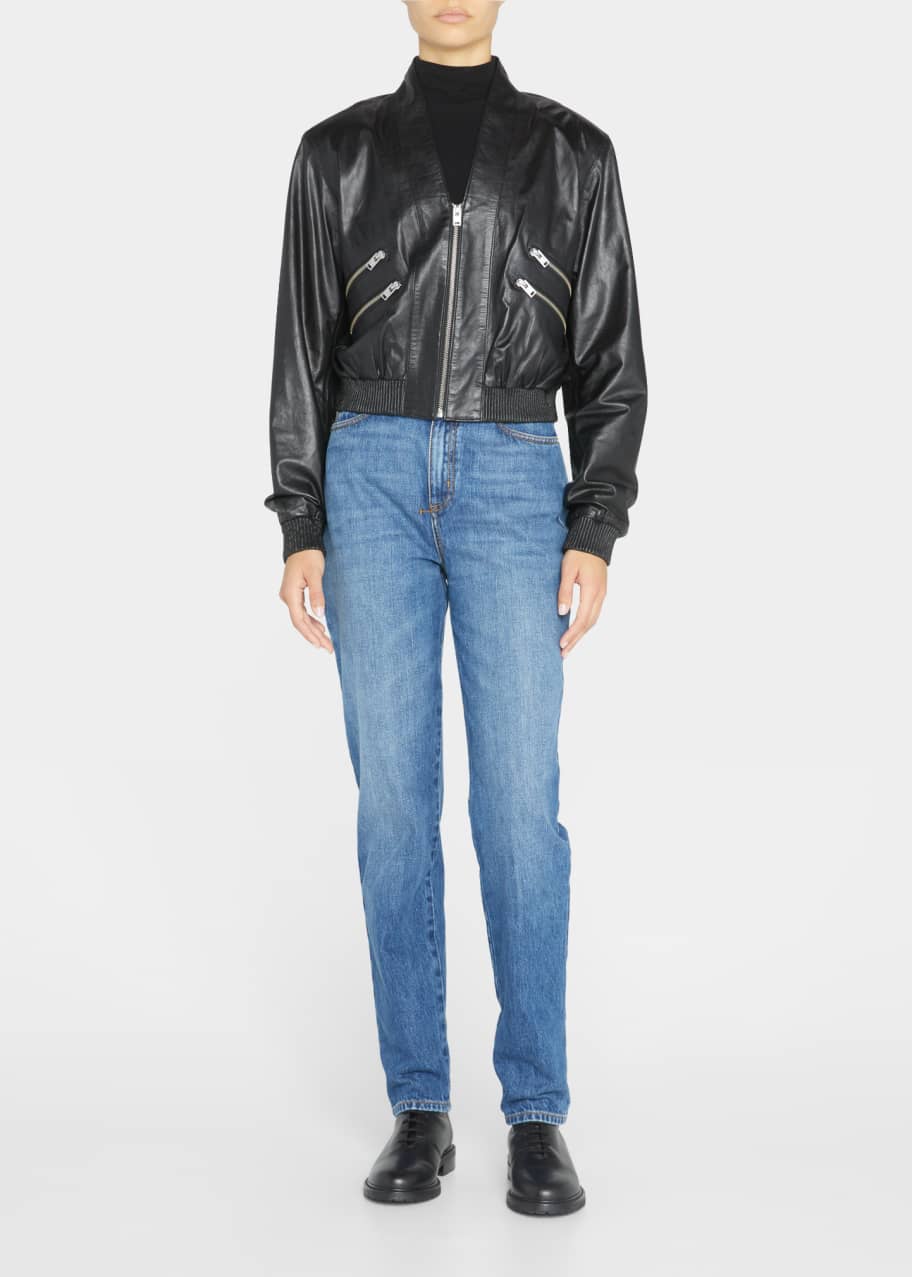 Iro cropped leather jacket sale