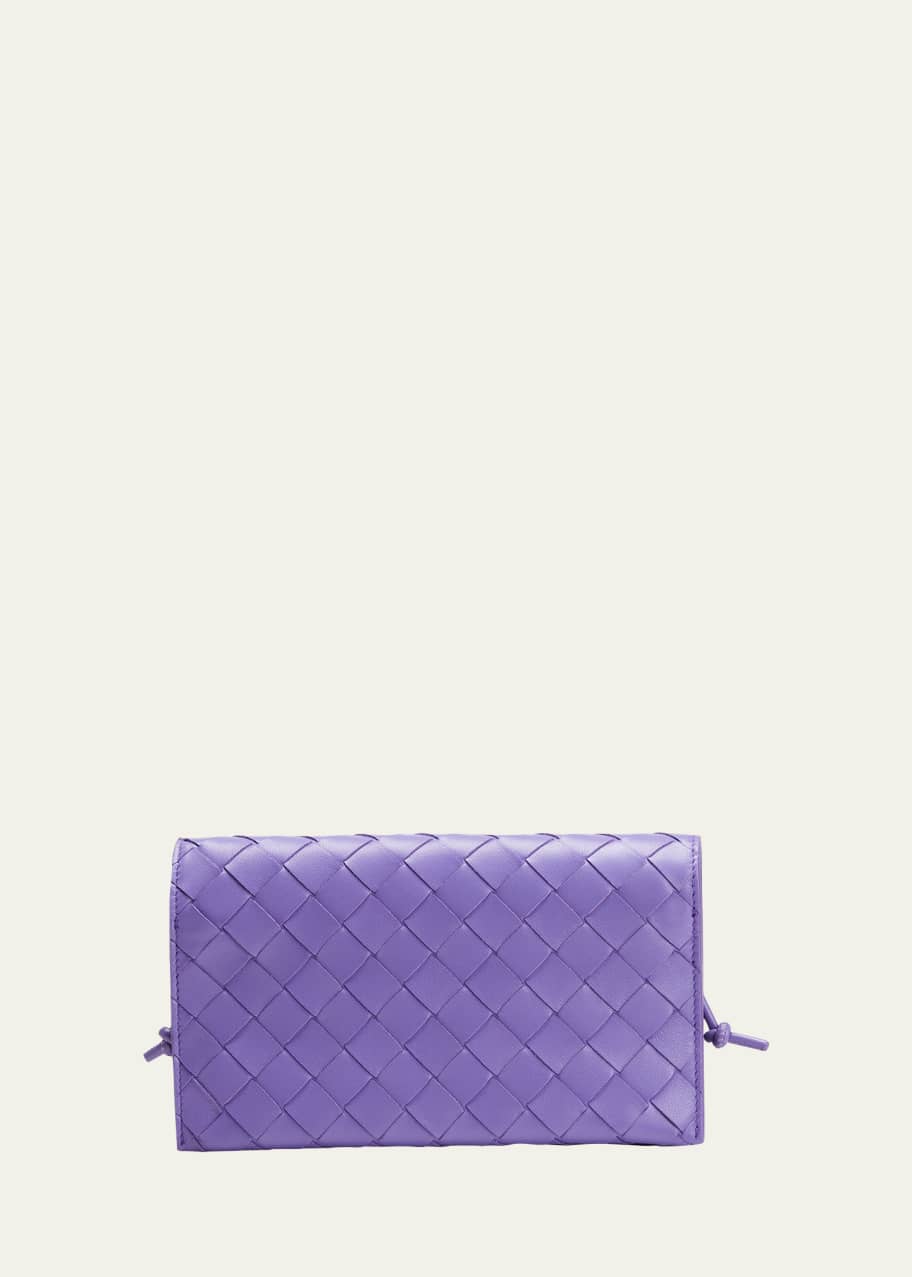Bottega Veneta Intrecciato Wallet on Strap - Bergdorf Goodman