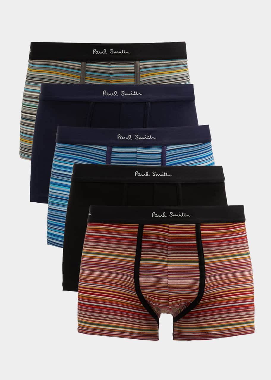 Paul Smith Men's 5Pack CottonStretch Trunks Bergdorf Goodman