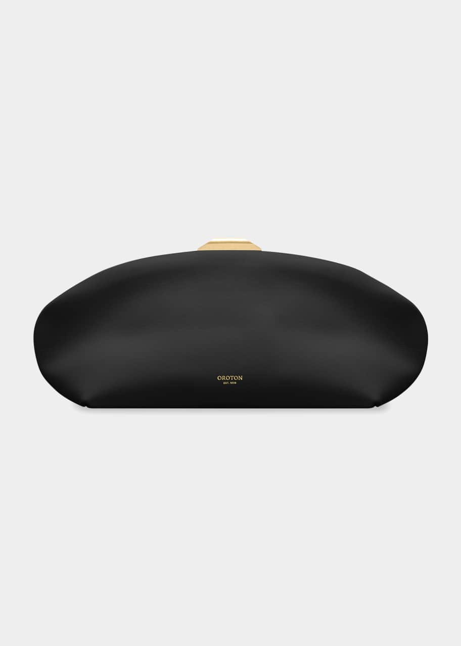 Oroton Meadow Leather Clutch Bag Bergdorf Goodman