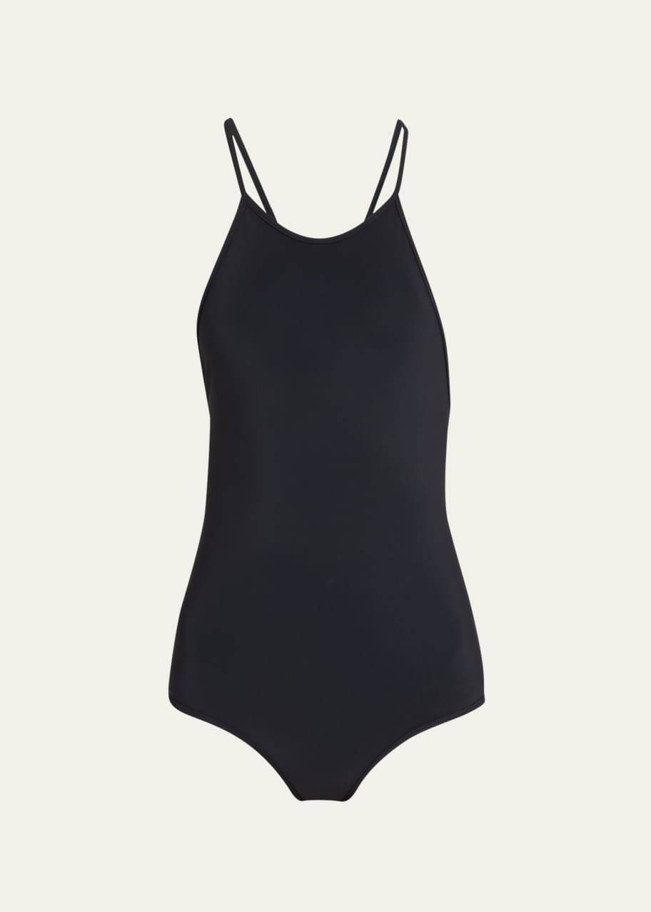 High Neck One Piece Swimsuit