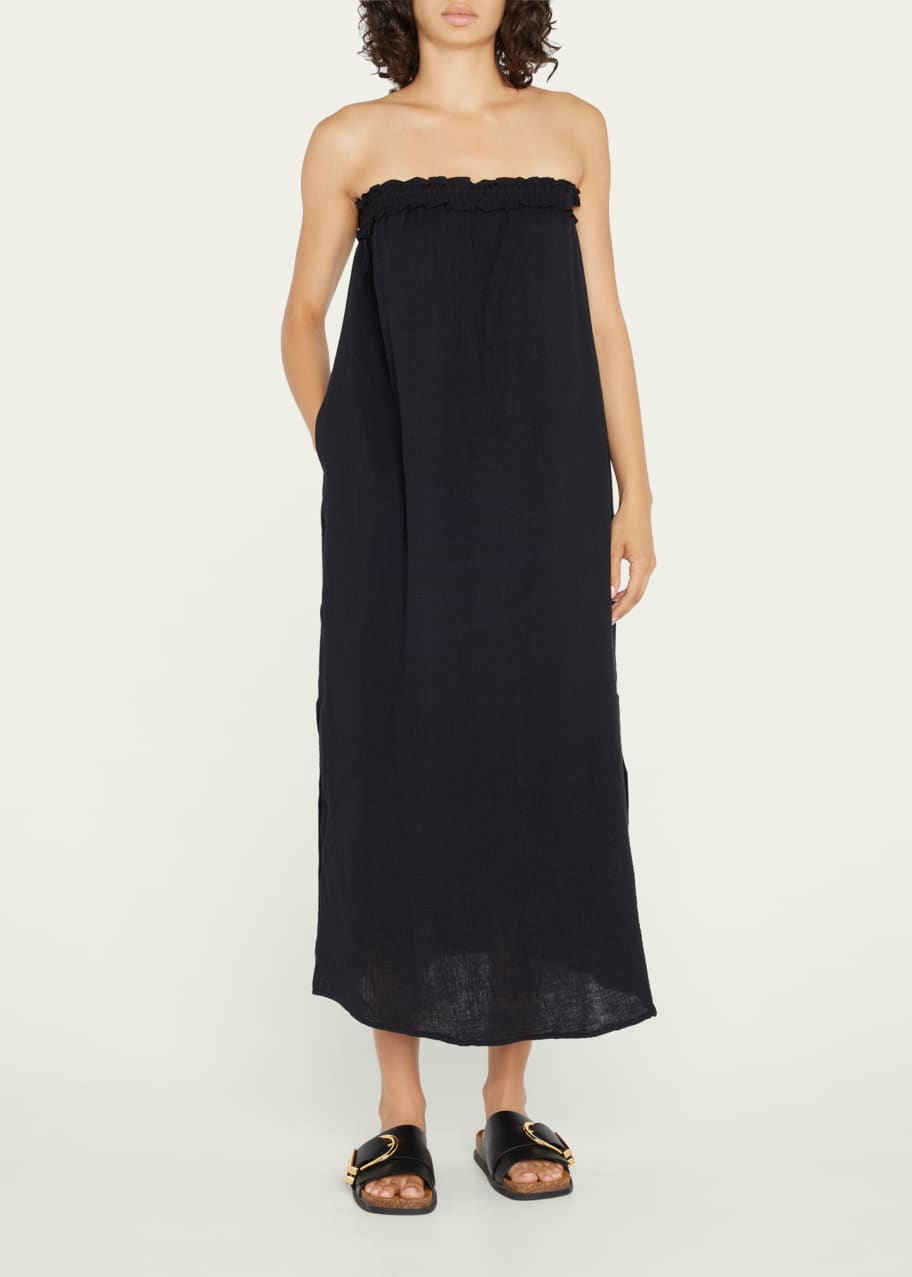 BIRD & KNOLL Kahlo Strapless Maxi Dress Bergdorf Goodman