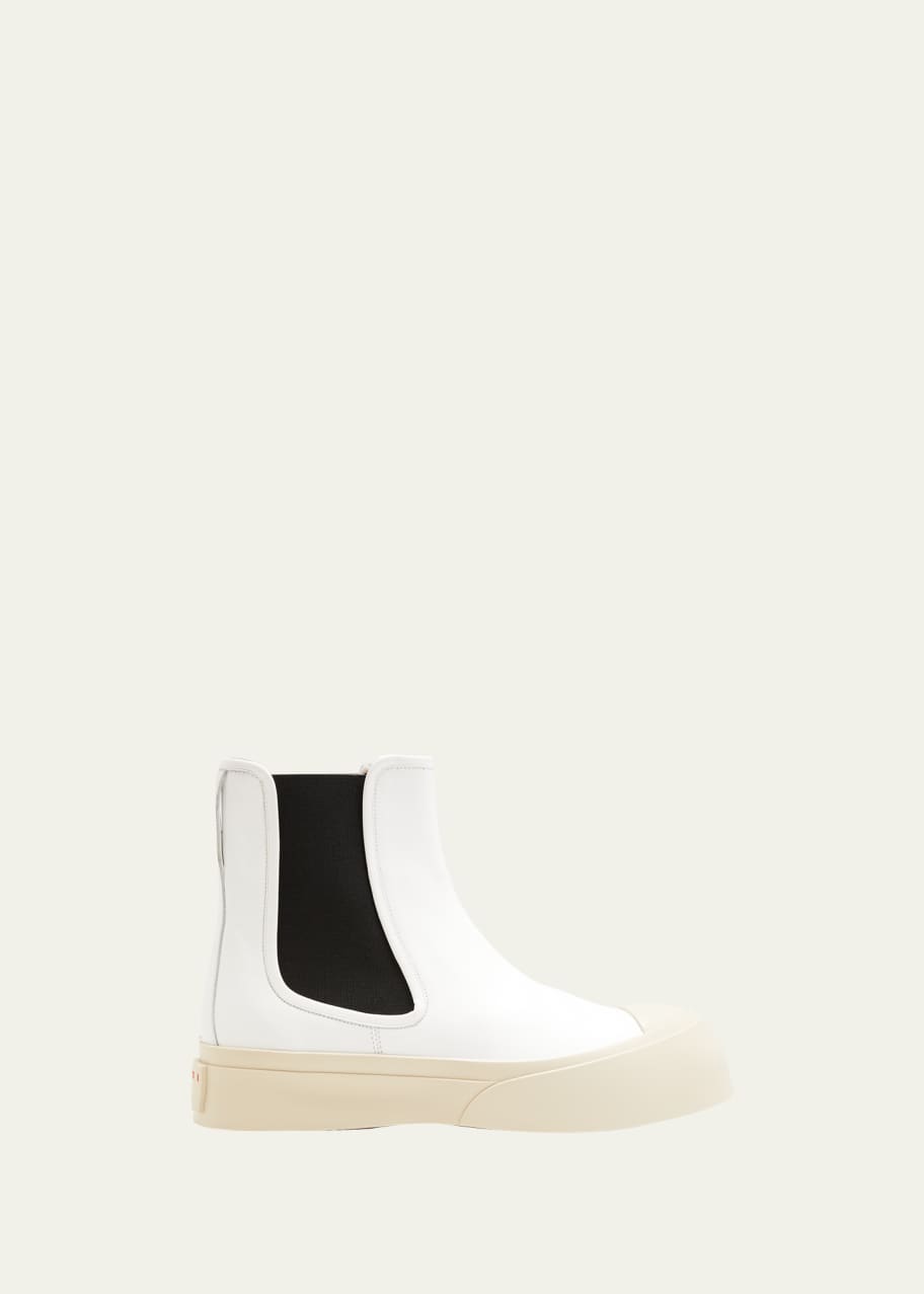 Marni Men's Chunky-Sole Leather Chelsea Boots - Bergdorf Goodman