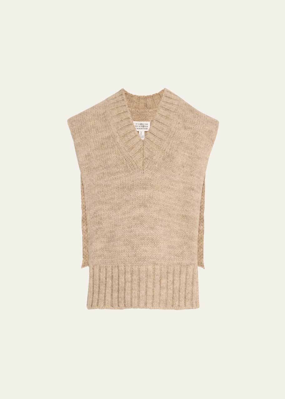 Maison Margiela Open Side Alpaca-Blend Sweater Vest - Bergdorf Goodman