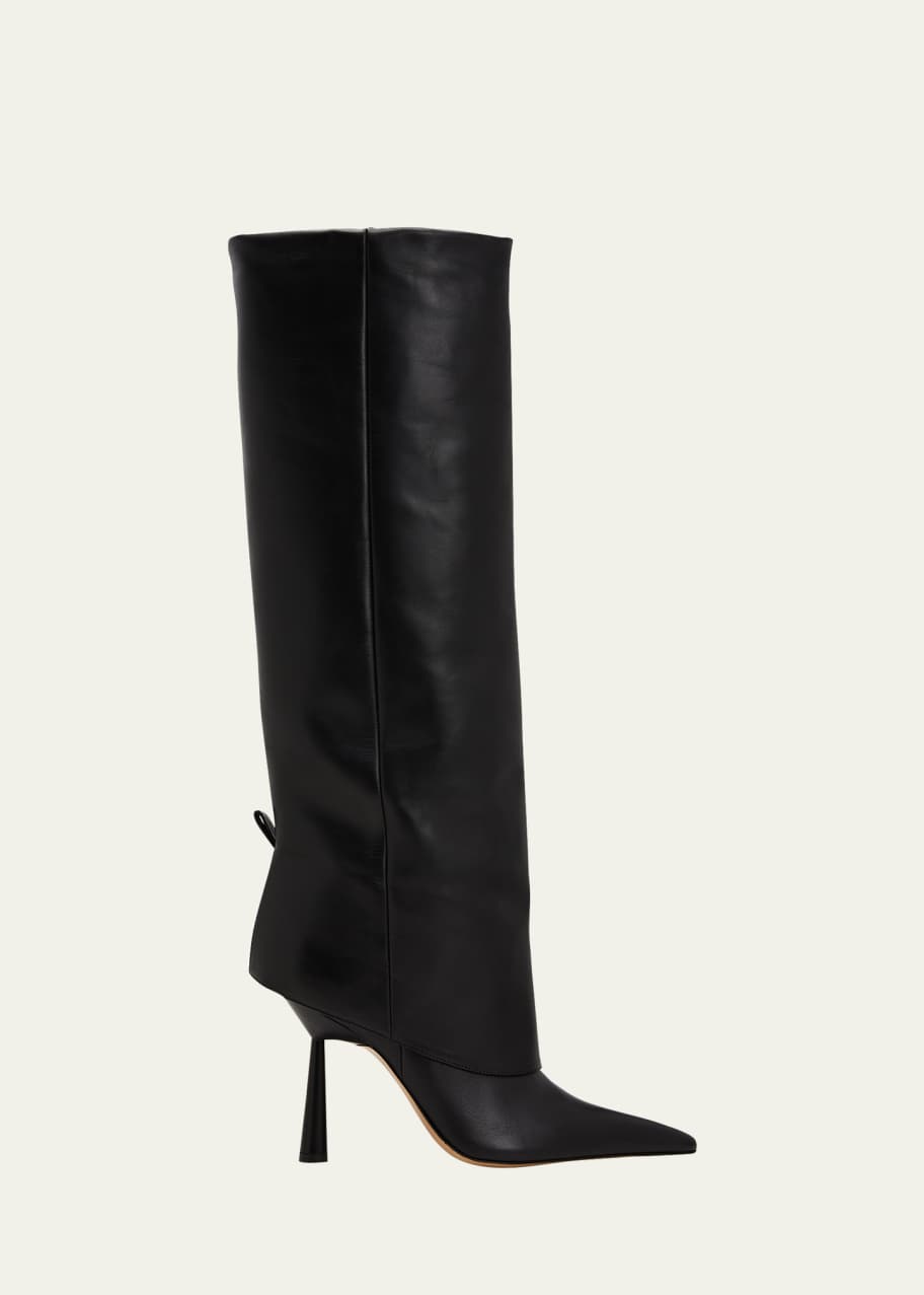 GIA/RHW Rosie Leather Knee Boots - Bergdorf Goodman