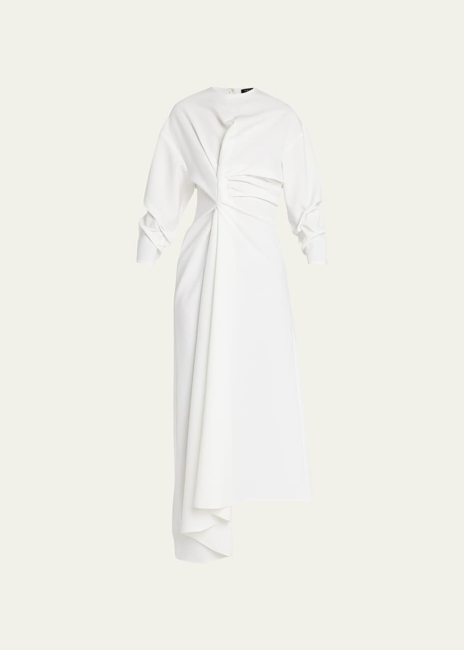 awake mode asymmetric dress A.W.A.K.E. Mode Asymmetric Dress With Shoulder Cut Out - Black