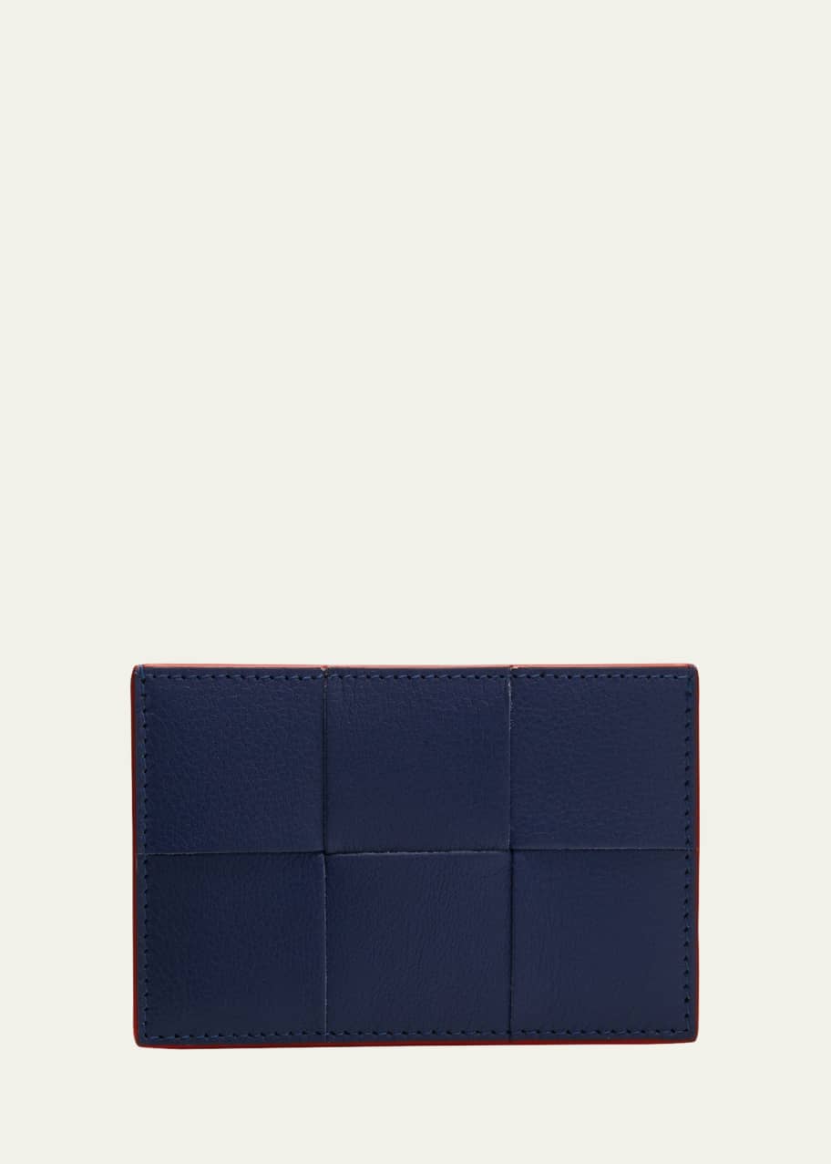【BOTTEGA VENETA】Cassette intrecciato leather cardholder BOTTEGA VENETA Cassette intrecciato leather cardholder | NET