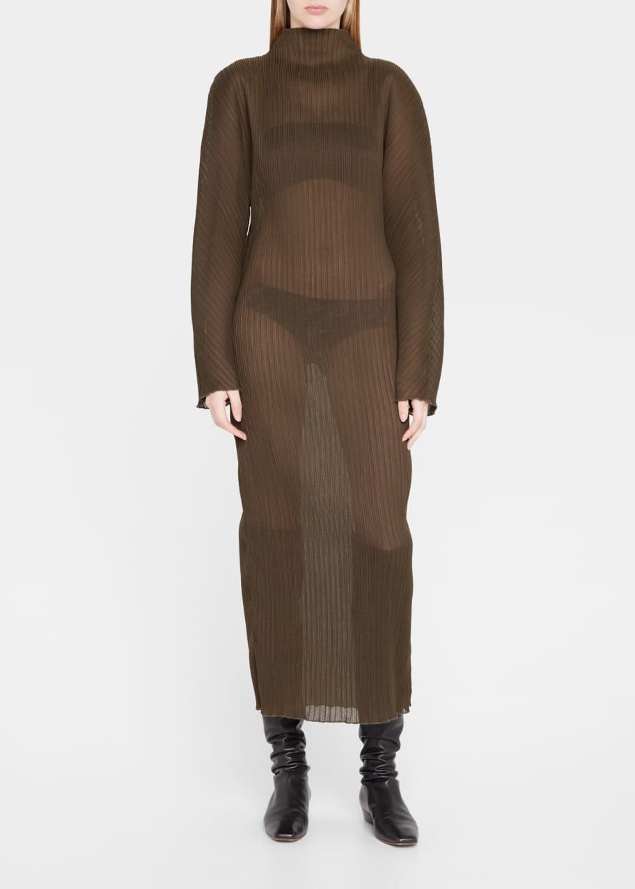 Rohe Anna Open-Knit Turtleneck Maxi Dress - Bergdorf Goodman