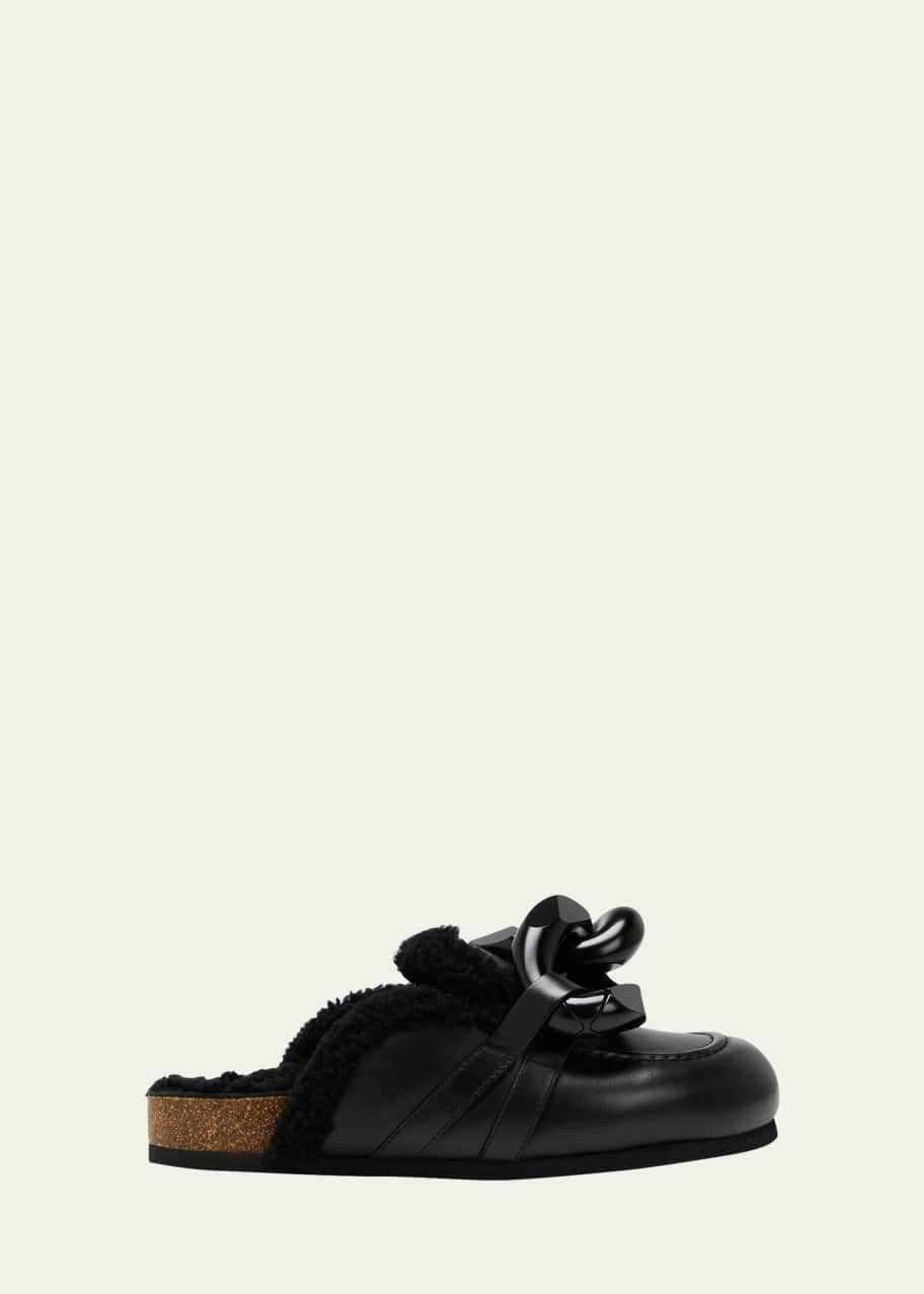 サンダル・ミュール Jw Anderson  Slippers and Clogs Women Leather Black JW ANDERSON | Black Women's Mules And Clogs | YOOX