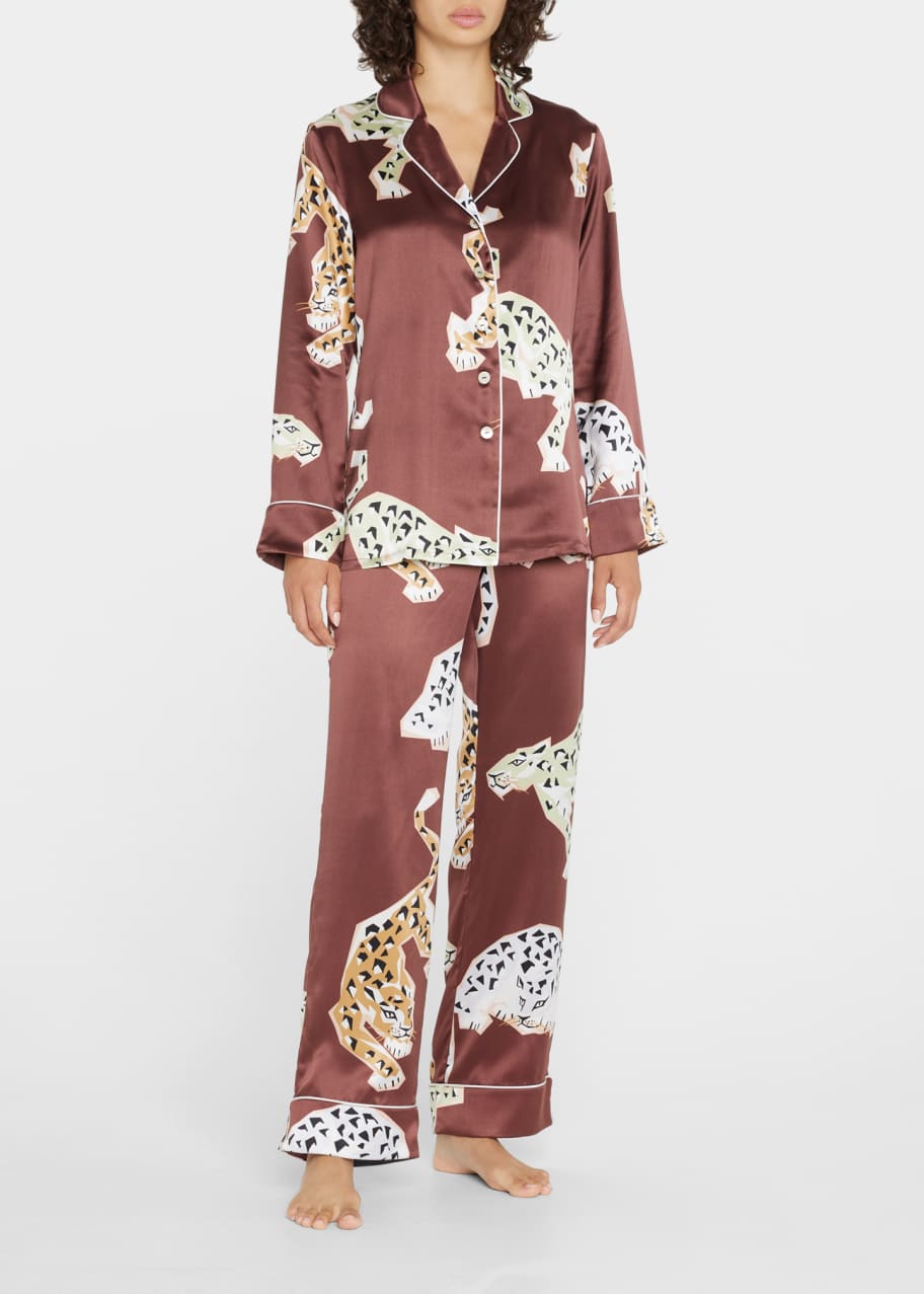 Tatum Leopard Print Pyjama Set – Olivia Rubin