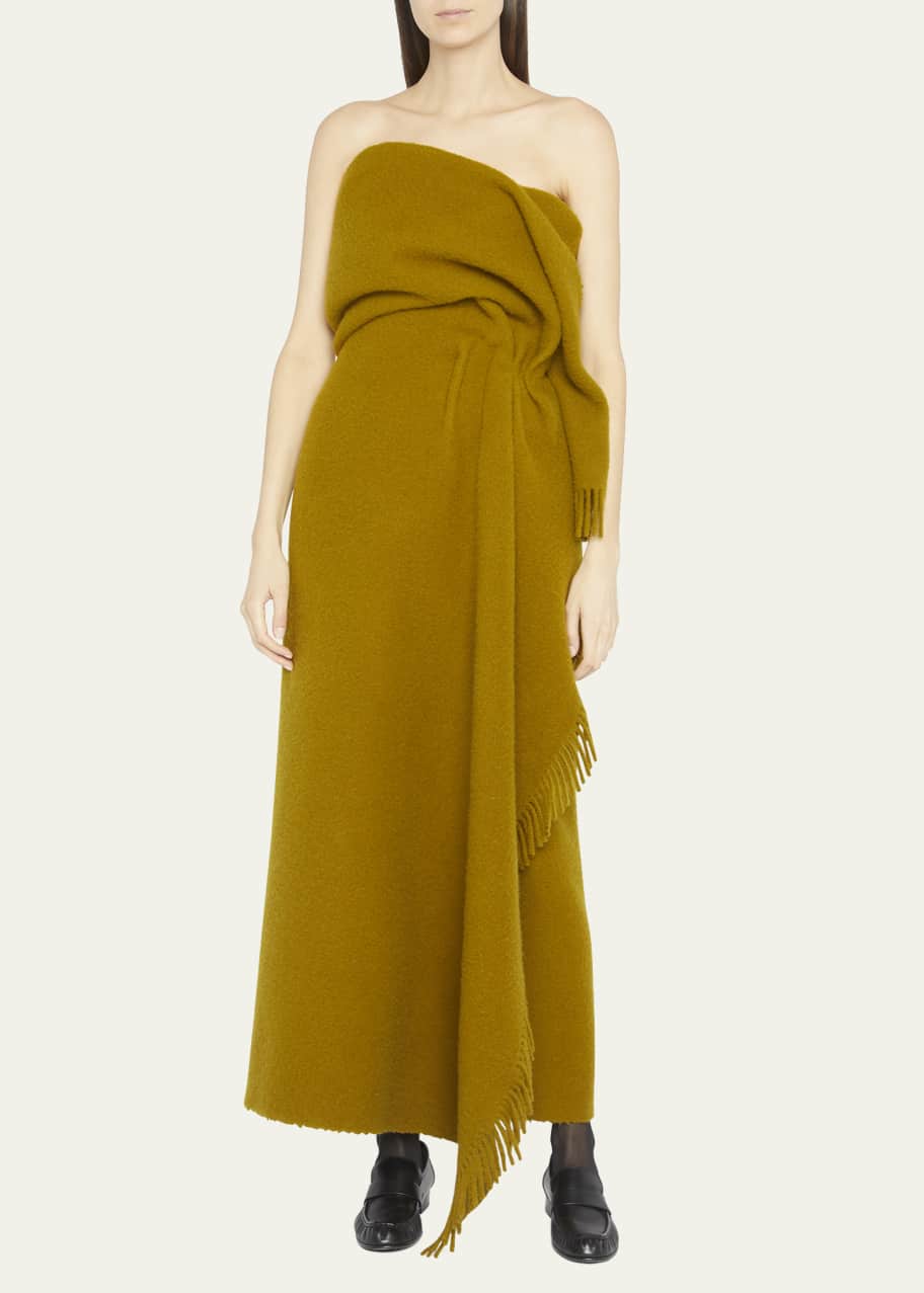 the row brown dress Oiva Dress Brown  The Row