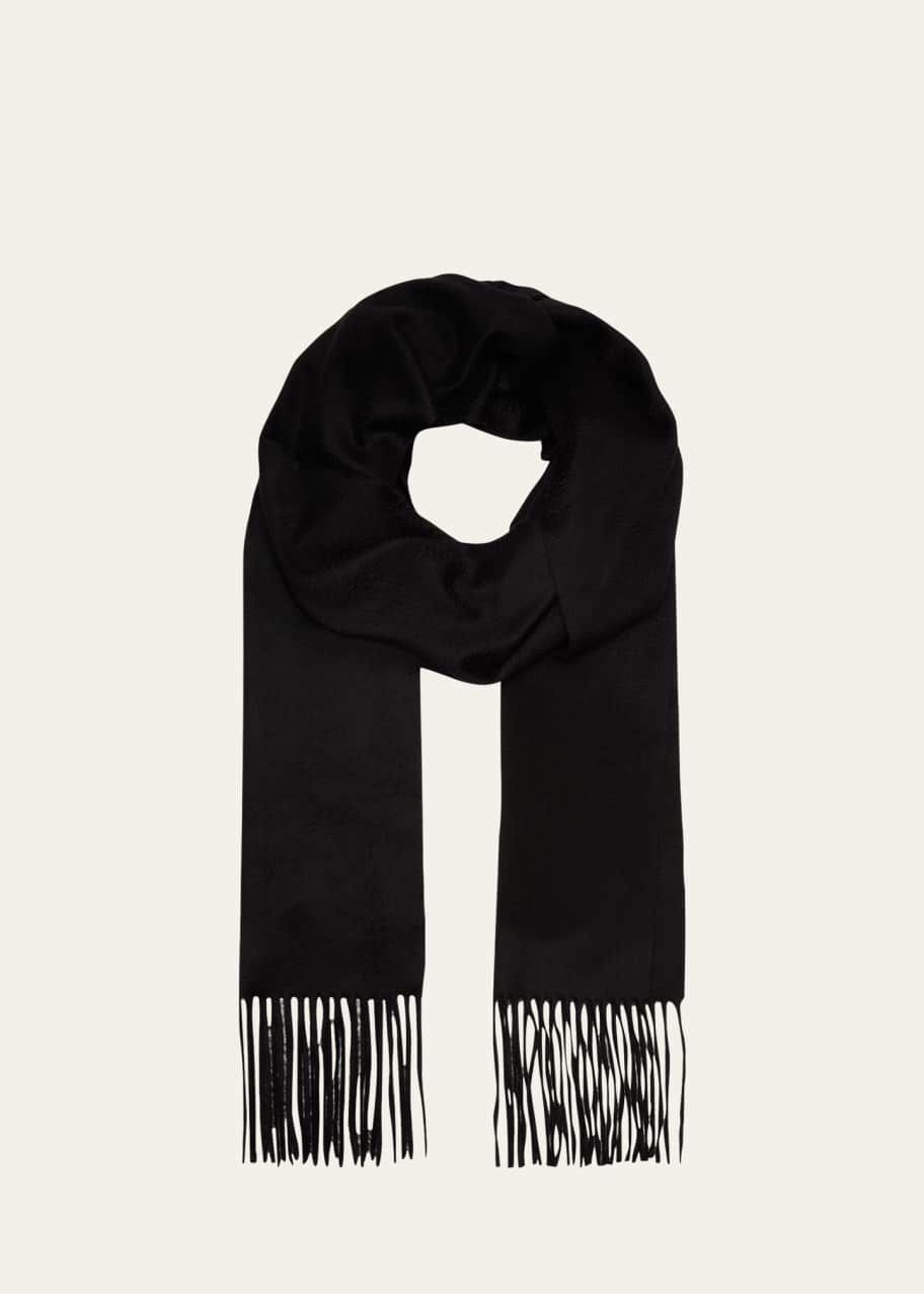 THE ROW ブラック マフラー　kaduna scarf THE ROW ブラック マフラー kaduna scarf THE ROW ブラック マフラー