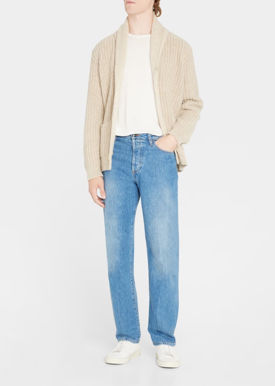 Image 1 of 1: Men's Shawl Collar Cardigan Sweater