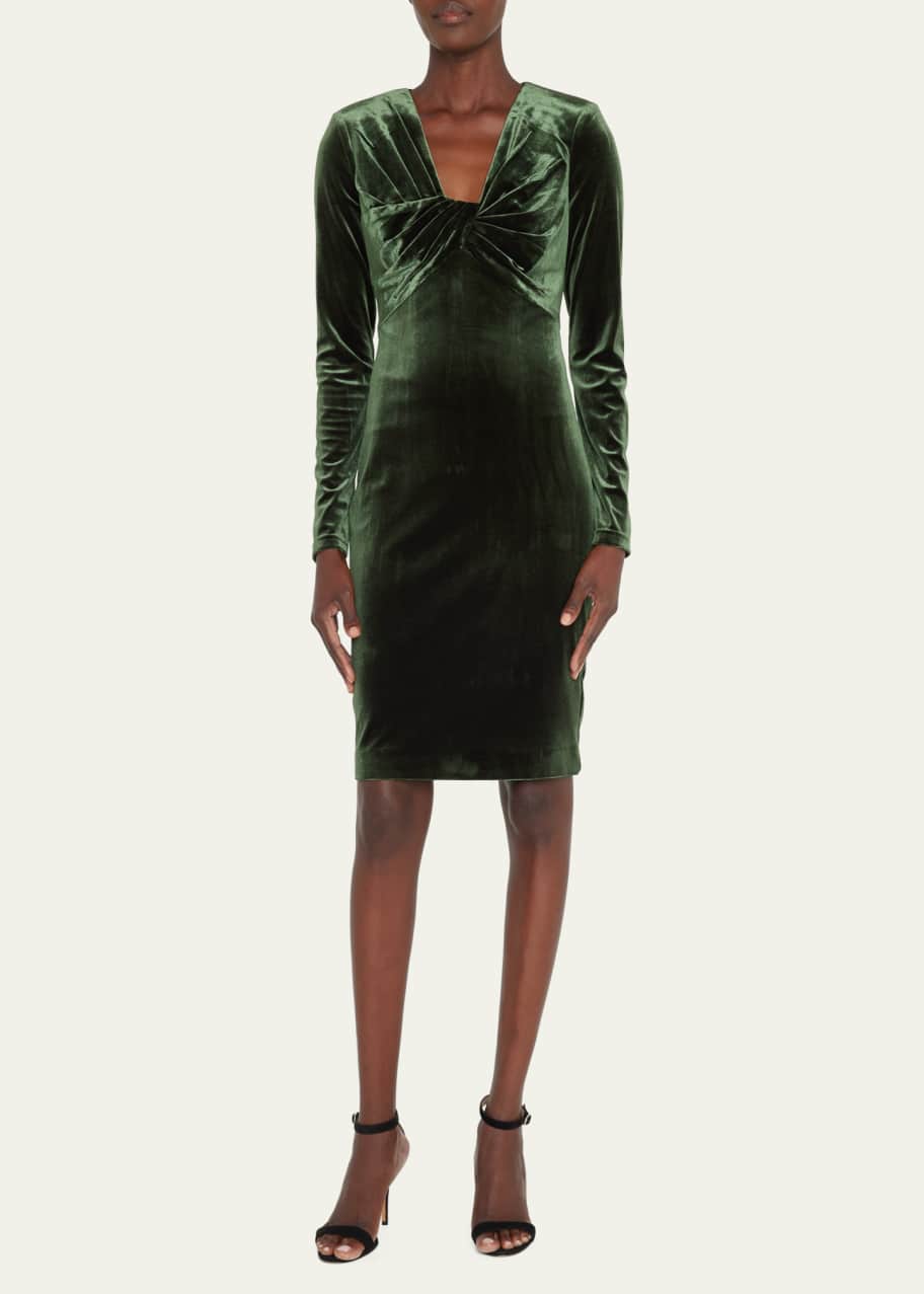club l twist front long sleeve velvet dress 2026 Buy