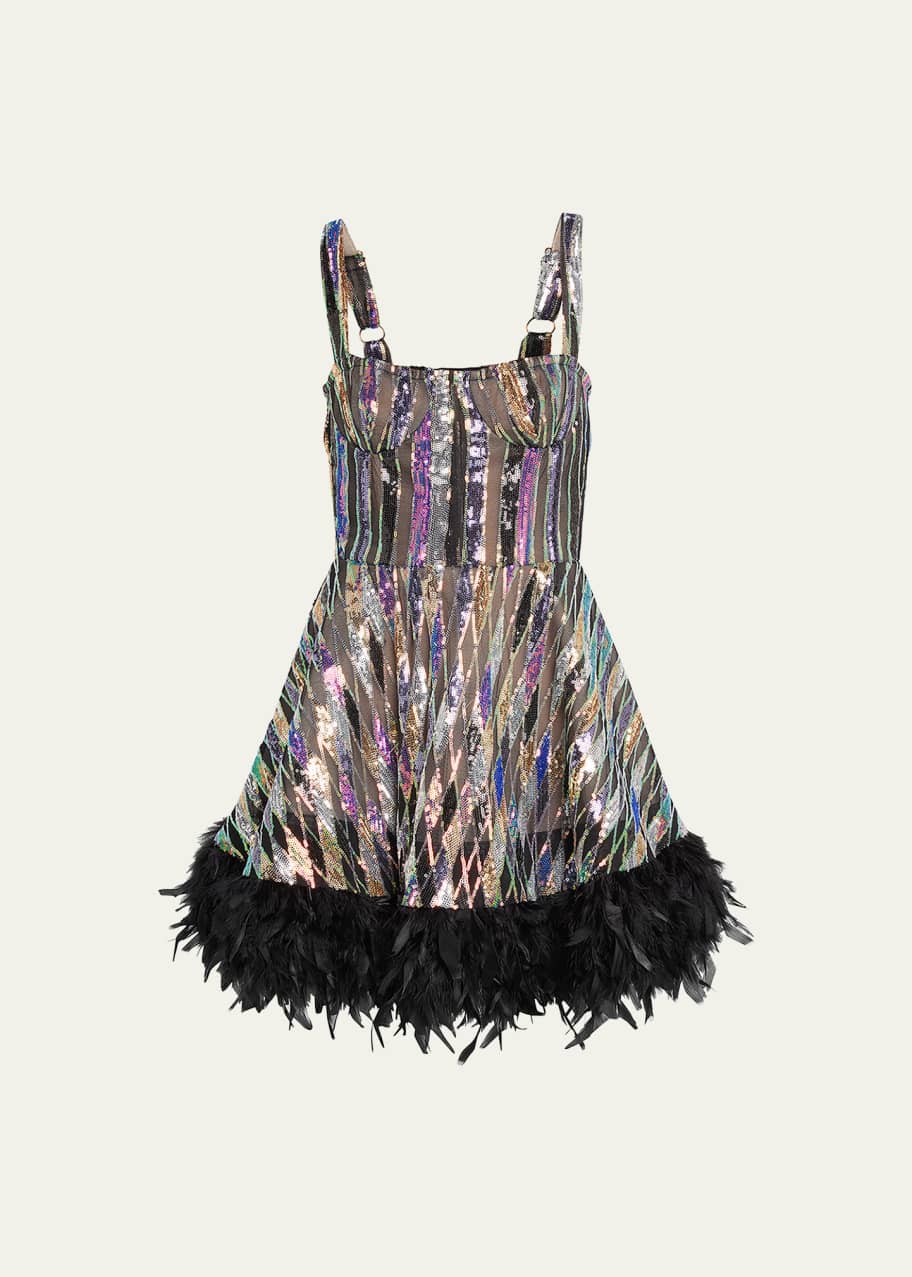 metalic dress Women's Shiny Metallic Mini Dress main image 0