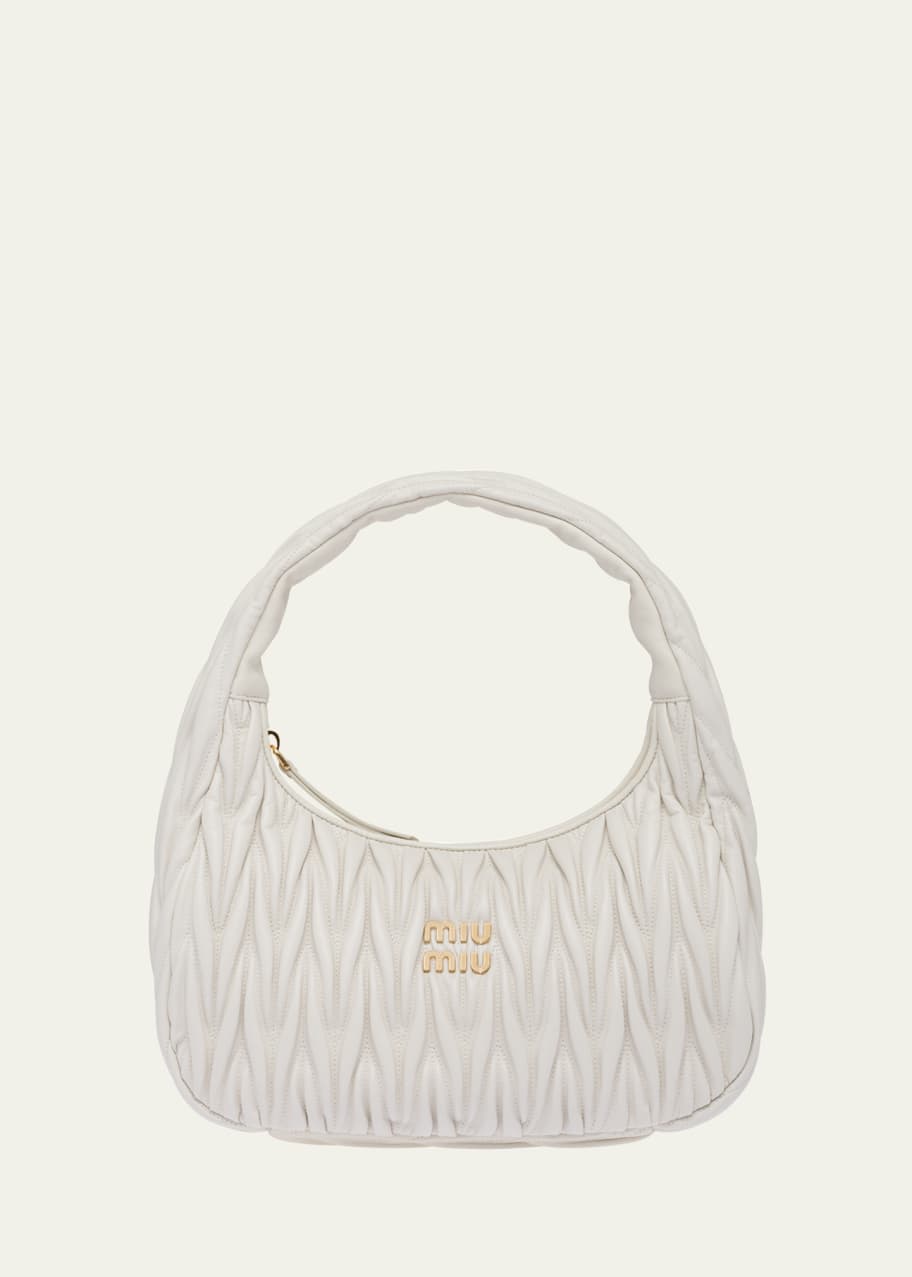 Miu Miu Quilted Napa Leather Shoulder Bag Bergdorf Goodman
