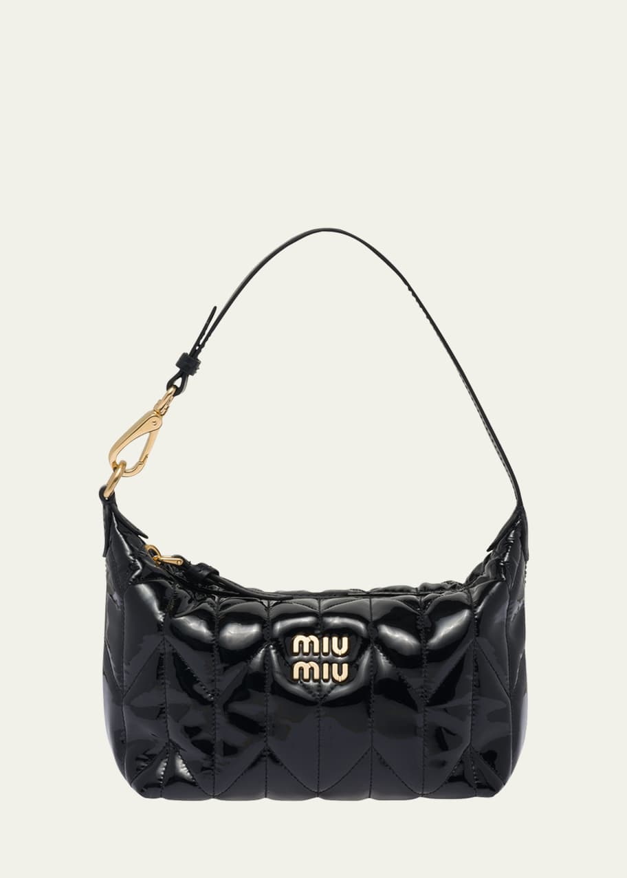Miu Miu Spirit Small Zip Leather Shoulder Bag - Bergdorf Goodman