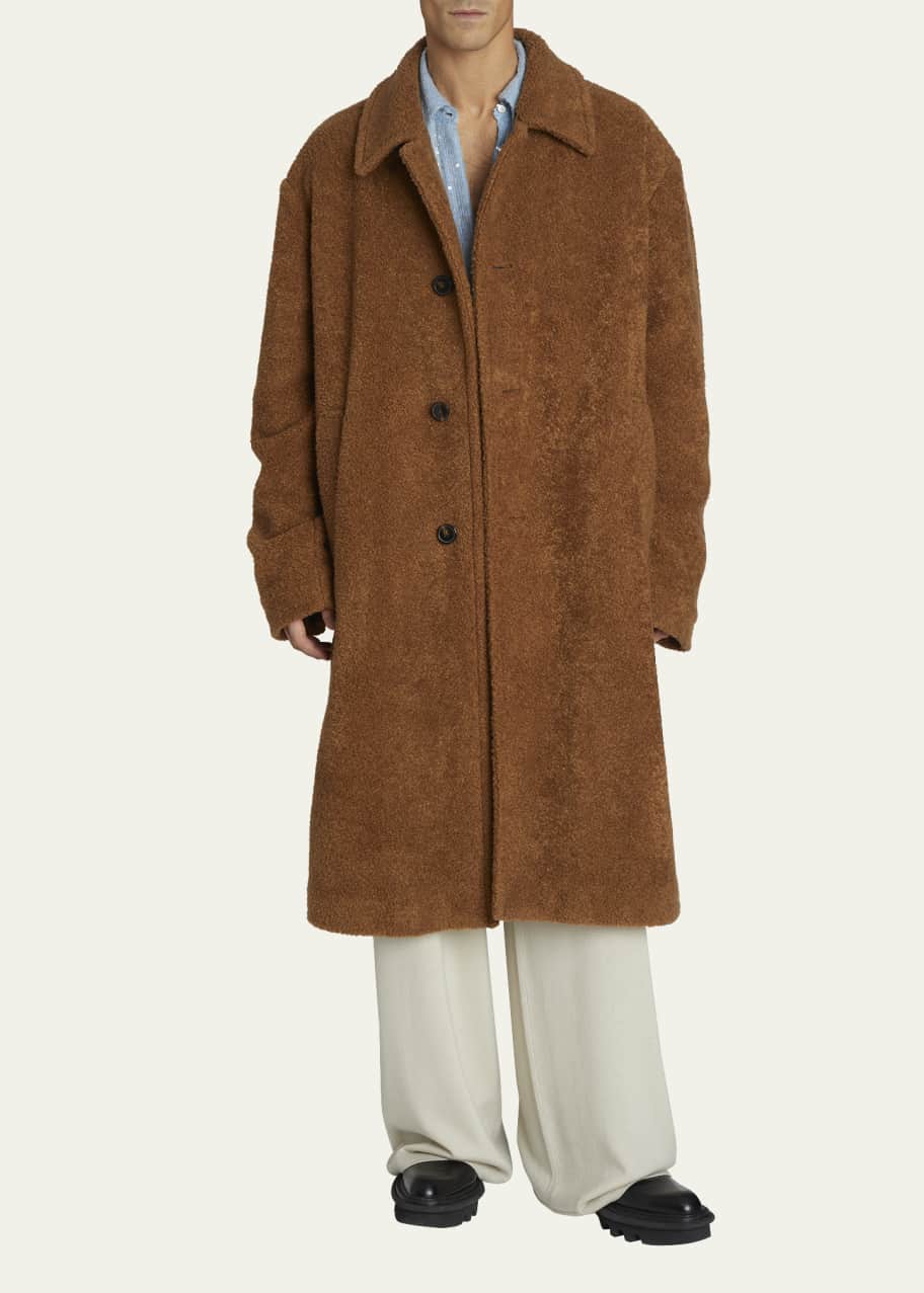 Dries Van Noten Men's Redmore Sherpa Topcoat - Bergdorf Goodman