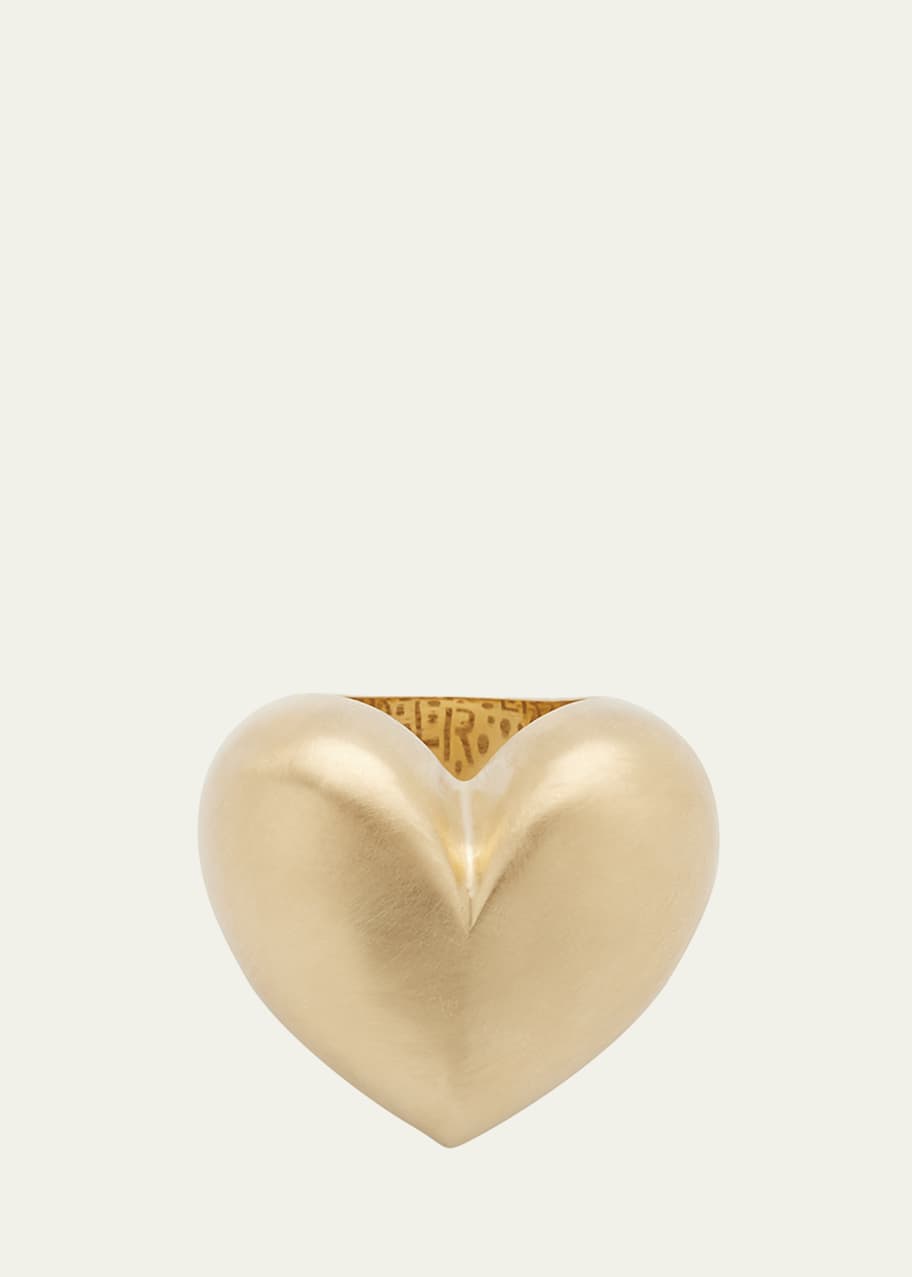 Image 1 of 1: 14K Gold Heart Ring
