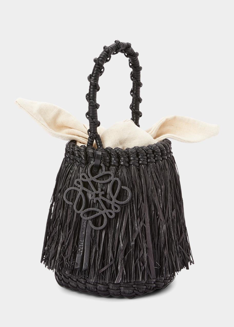 Loewe Small Fringe Raffia Bucket Bag - Bergdorf Goodman