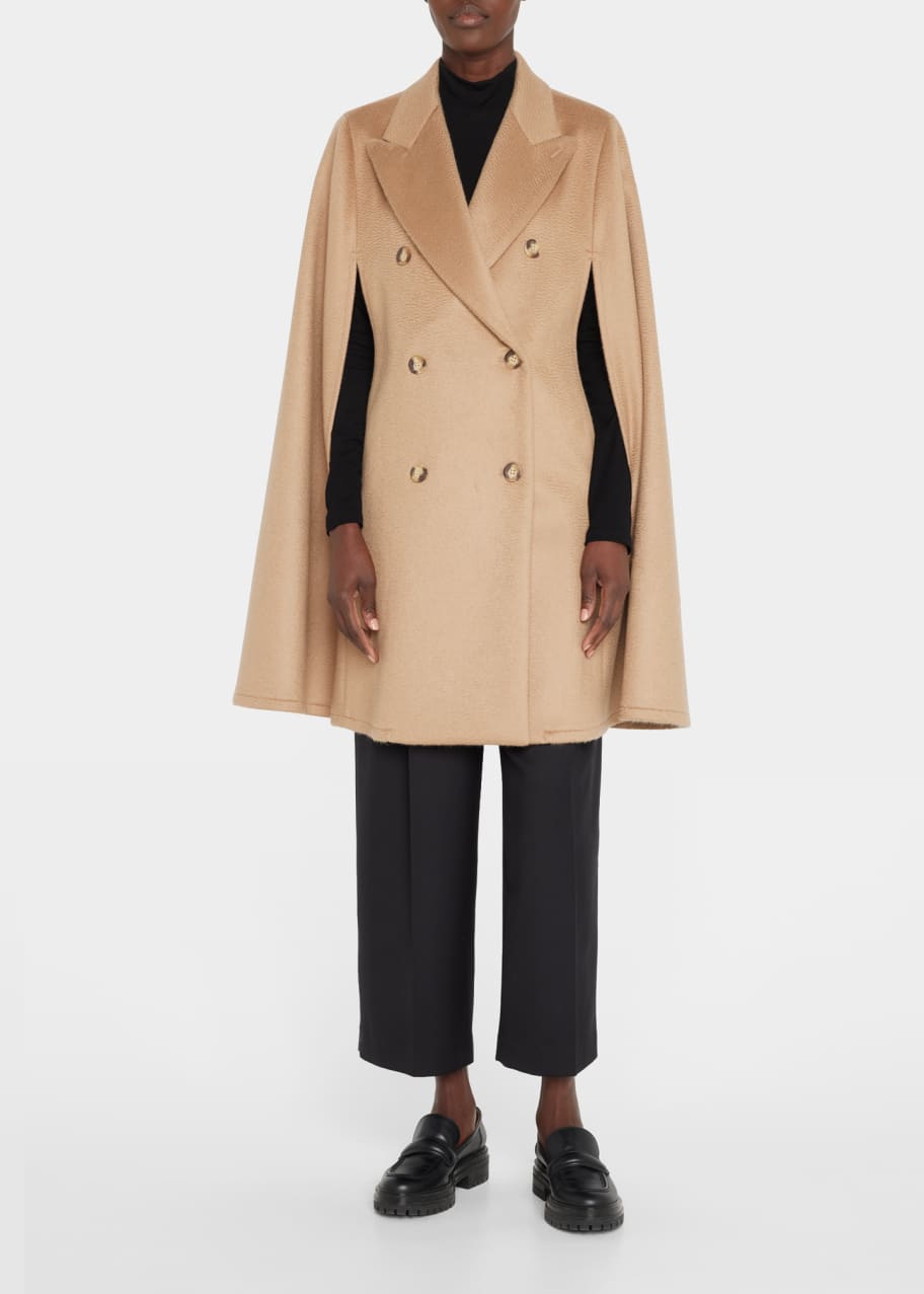 Max Mara Monile Wool-Cashmere Cape Bergdorf Goodman