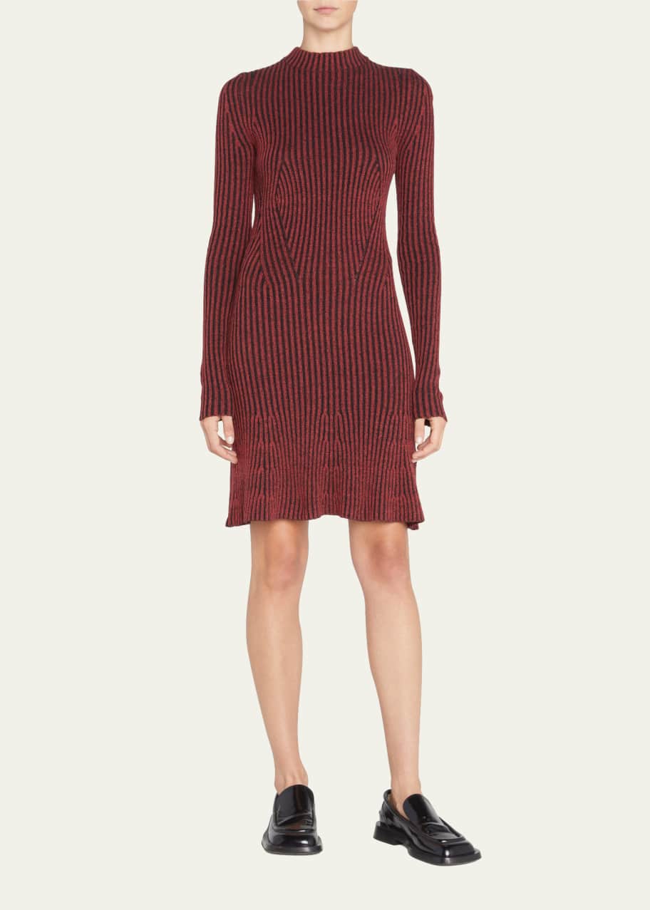 Proenza Schouler White Label Ribbed Mini Sweater Dress - Bergdorf Goodman