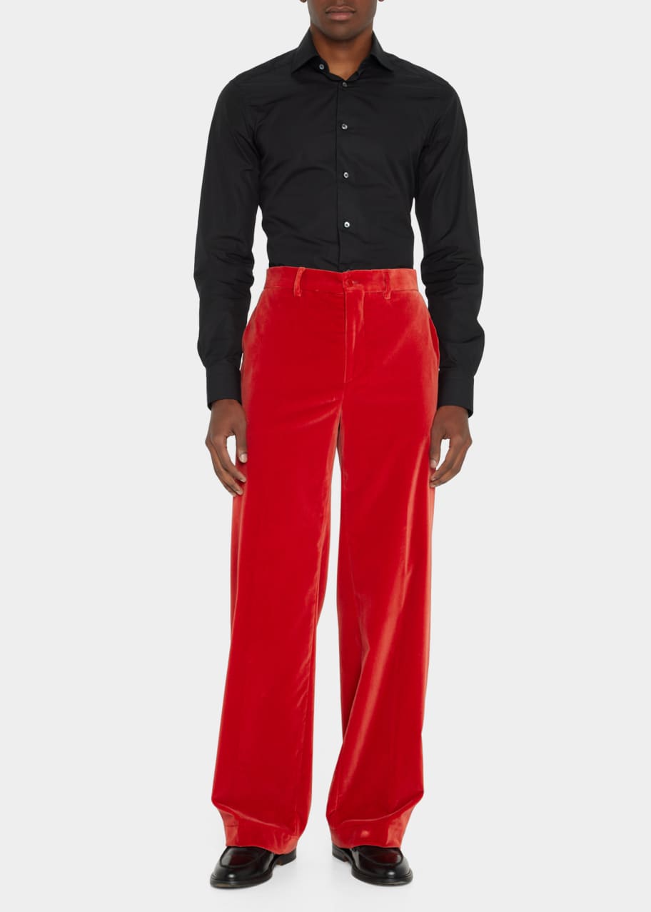 Etro Men's Velvet Dress Pants Bergdorf Goodman