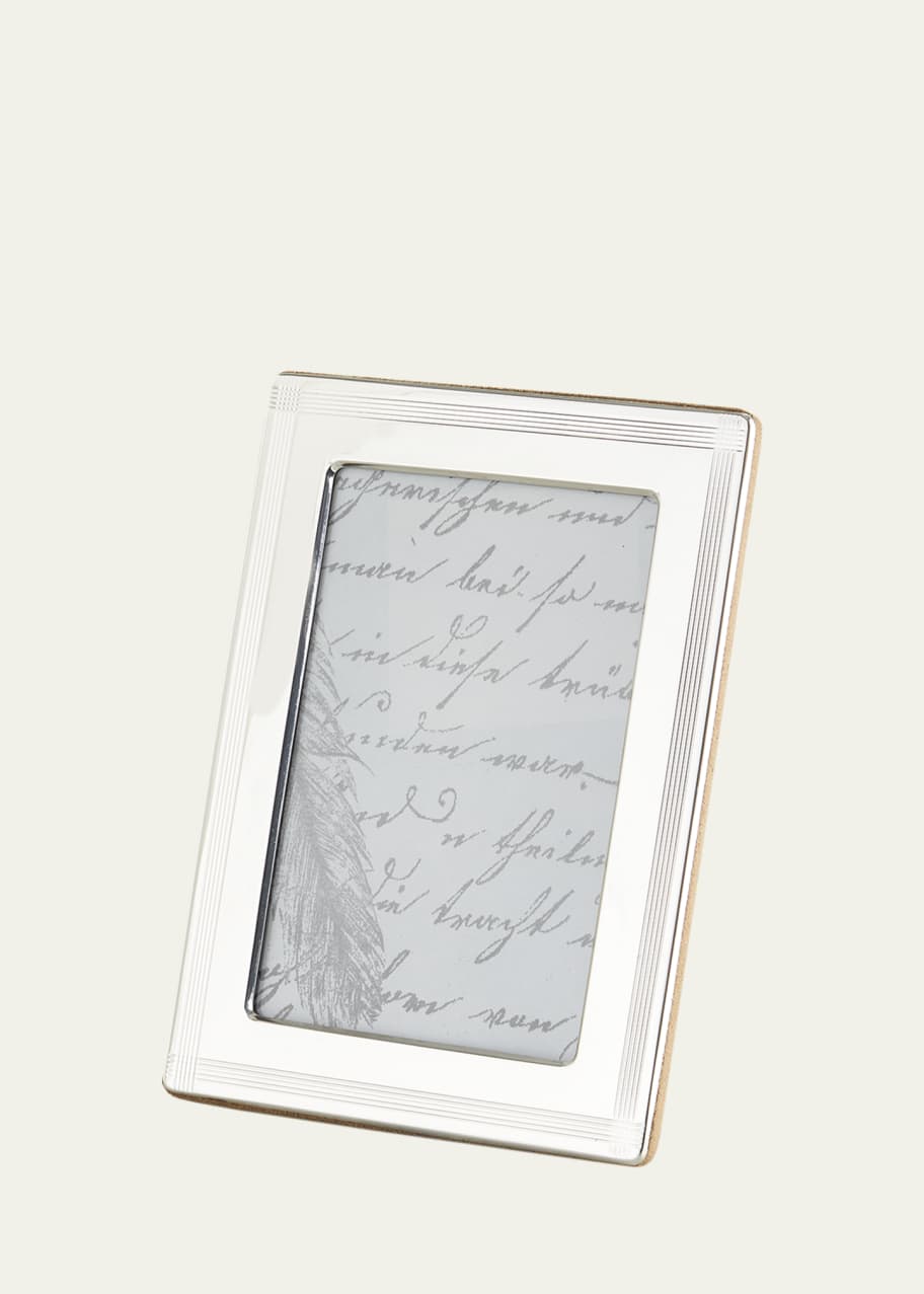 Image 1 of 1: Cross Hatch Stripe 4" x 6" Picture Frame