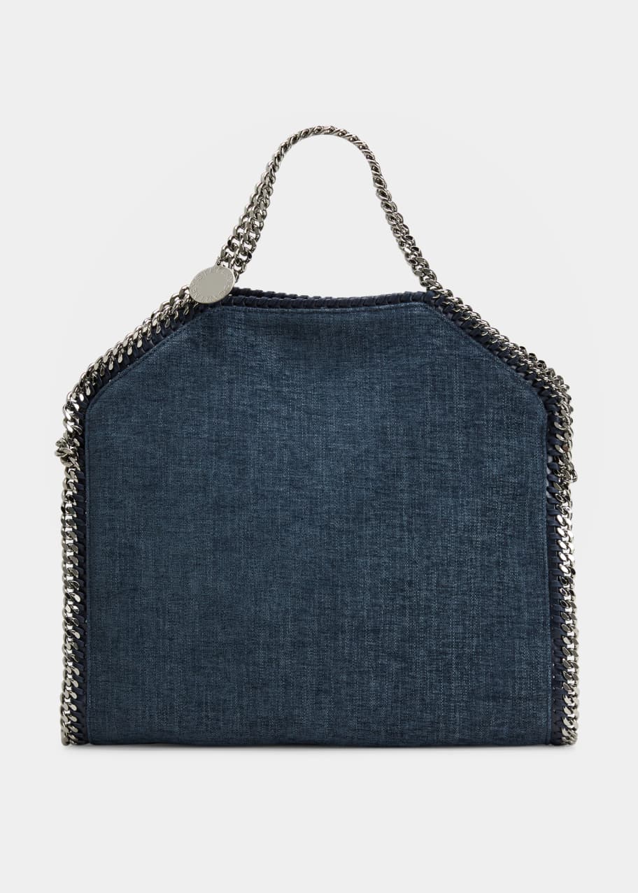 Stella McCartney Chain Recycled Denim North South Tote Bag Bergdorf Goodman