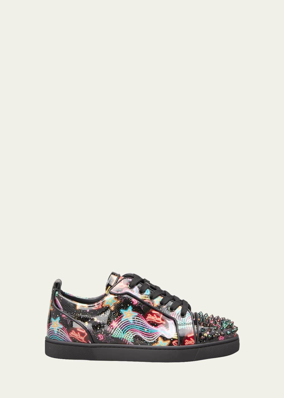 Louis Junior Spikes Sneakers in Multicoloured - Christian Louboutin