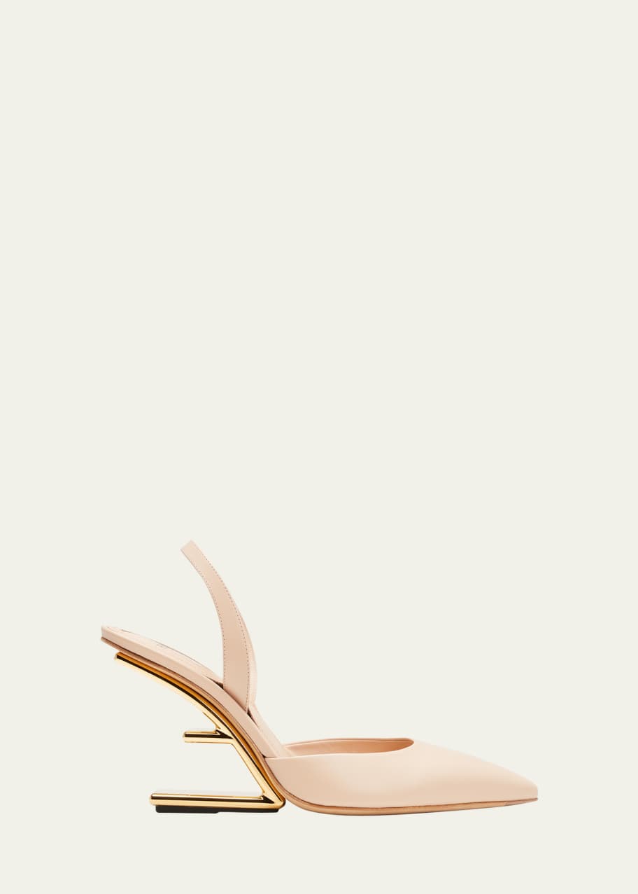 ★関税込み★ FENDI Slingback Pumps Fendi Vitello Leather Slingback Pumps - Bergdorf Goodman
