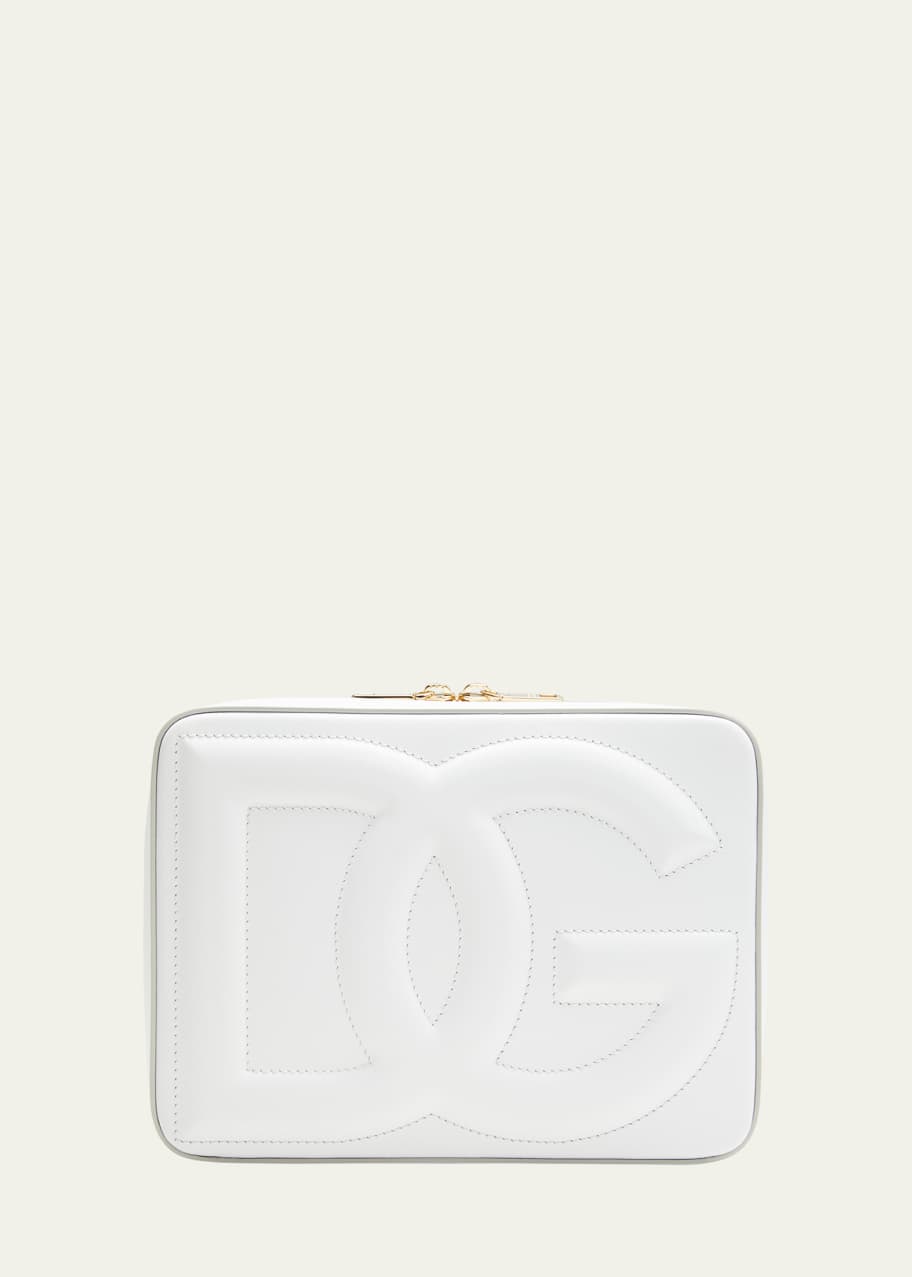 Dolce&Gabbana DG Logo Zip Leather Clutch Bag - Bergdorf Goodman