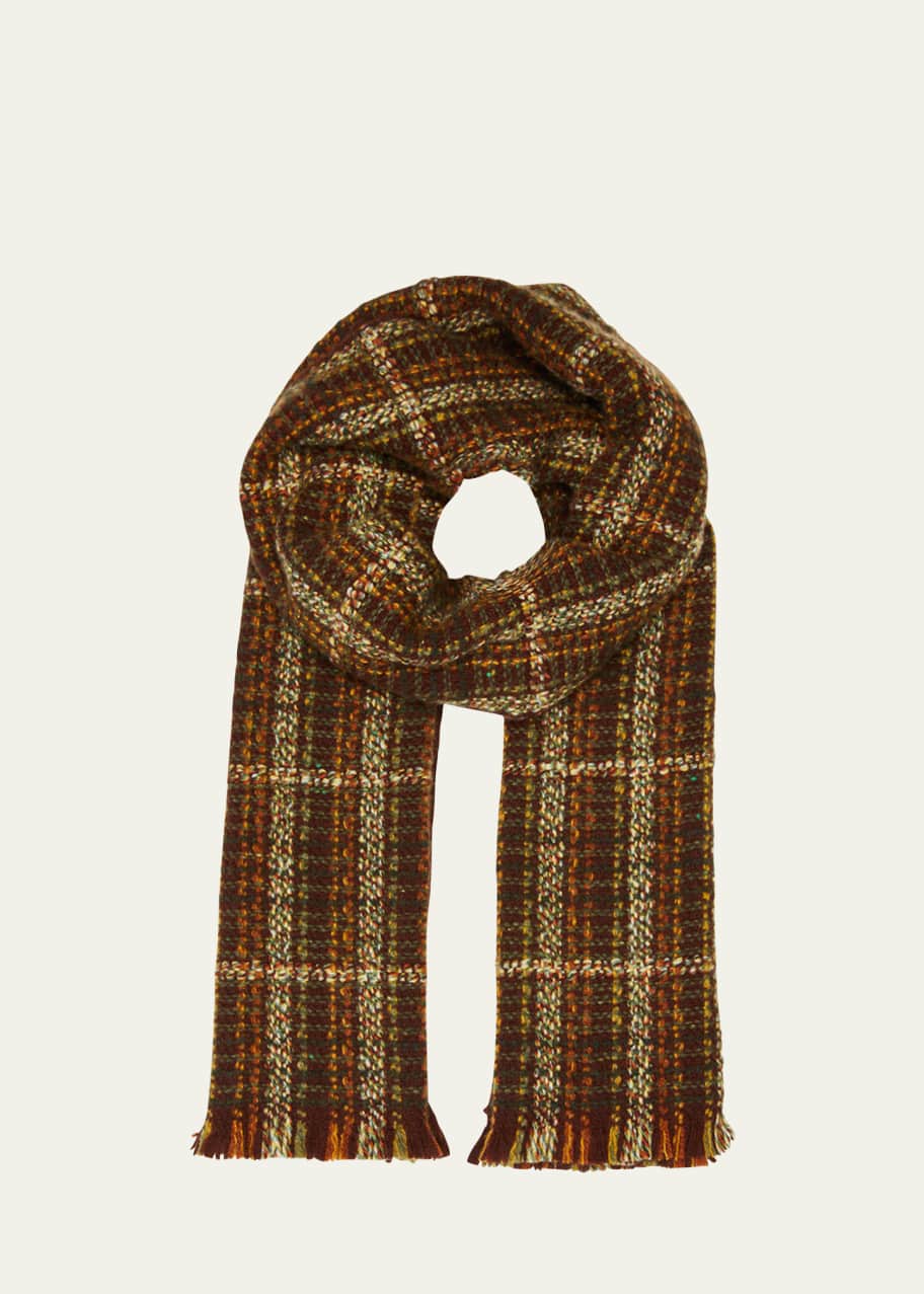 Ing.Loro Piana&C.⭐︎イタリア製カシミア100%マフラー【中古】♡ Loro Piana Men's Mixed Alpaca-Cashmere Knit Scarf - Bergdorf Goodman