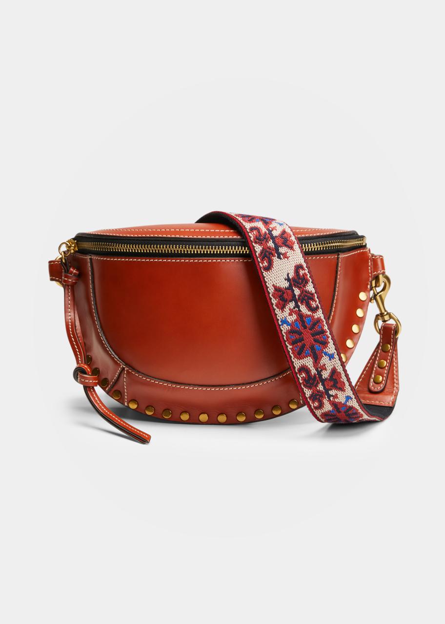 Isabel Marant Skano Cintura E Marsupio In Pelle Scamosciata Beige Con Punto Frusta – Autentico Con Etichette
