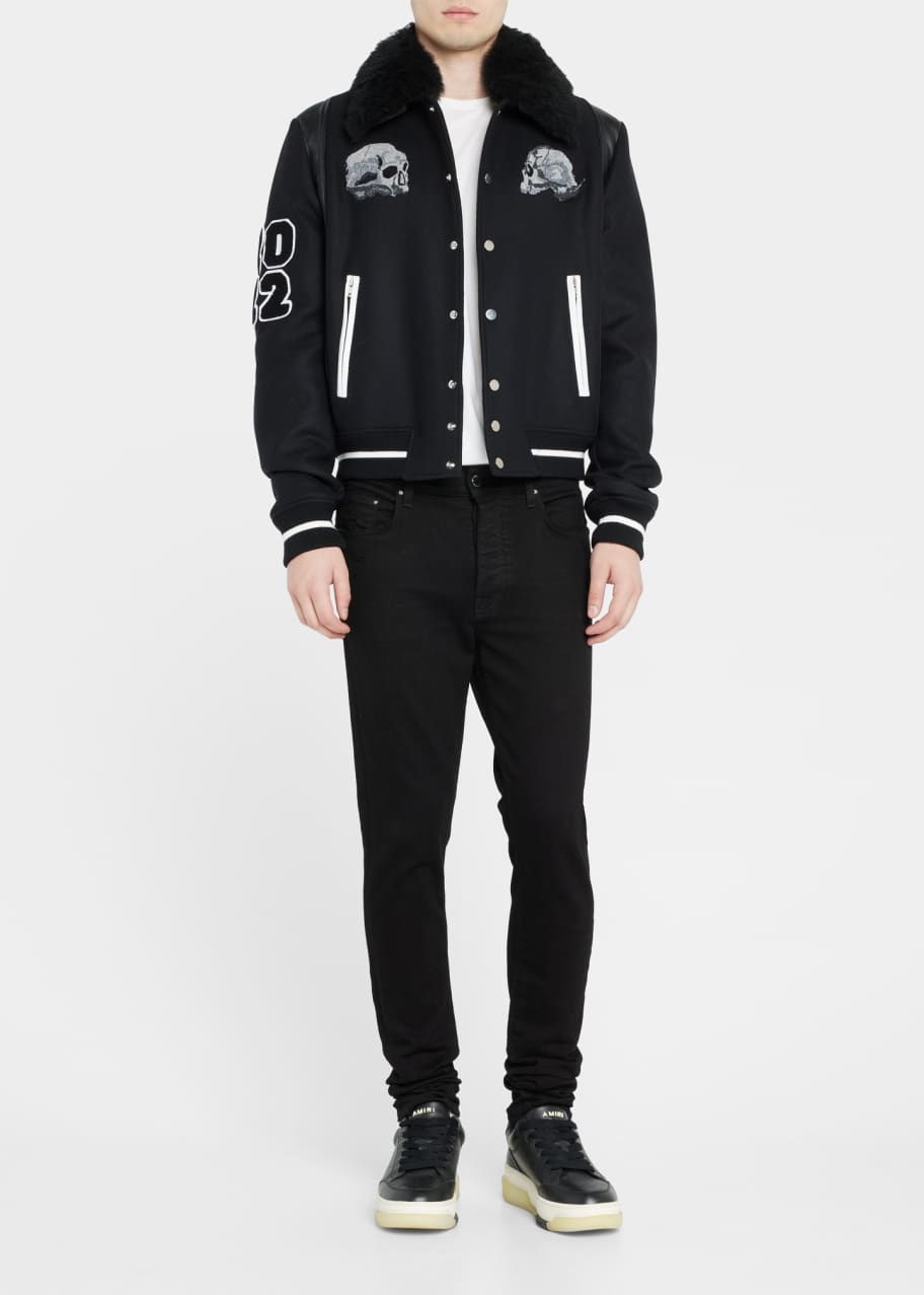 Amiri x Wes Lang Men's Skull Varsity Jacket - Bergdorf Goodman