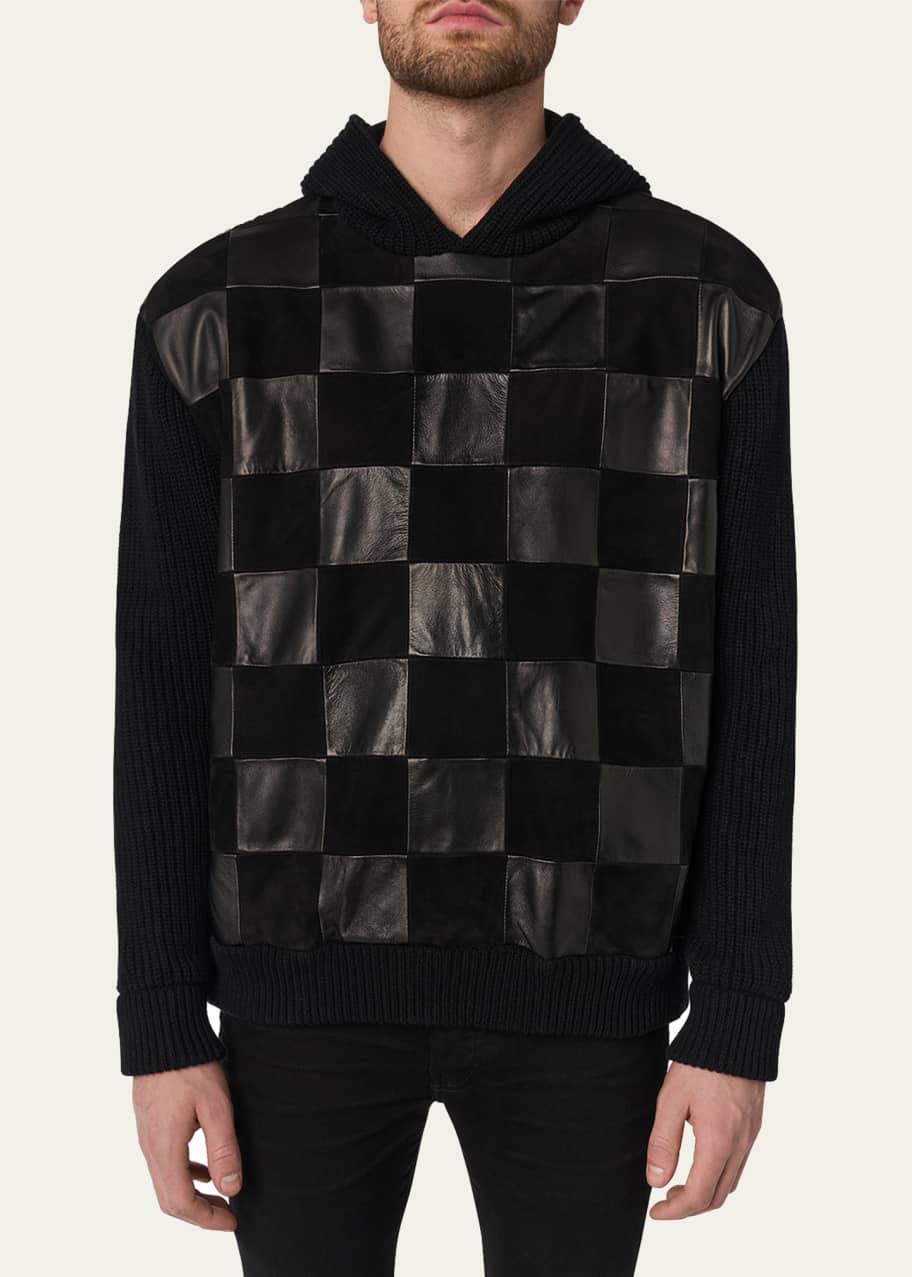 Amiri top checkered hoodie