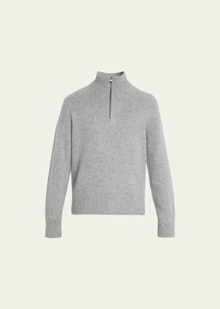 Vince Men s Donegal Quarter Zip Sweater Bergdorf Goodman