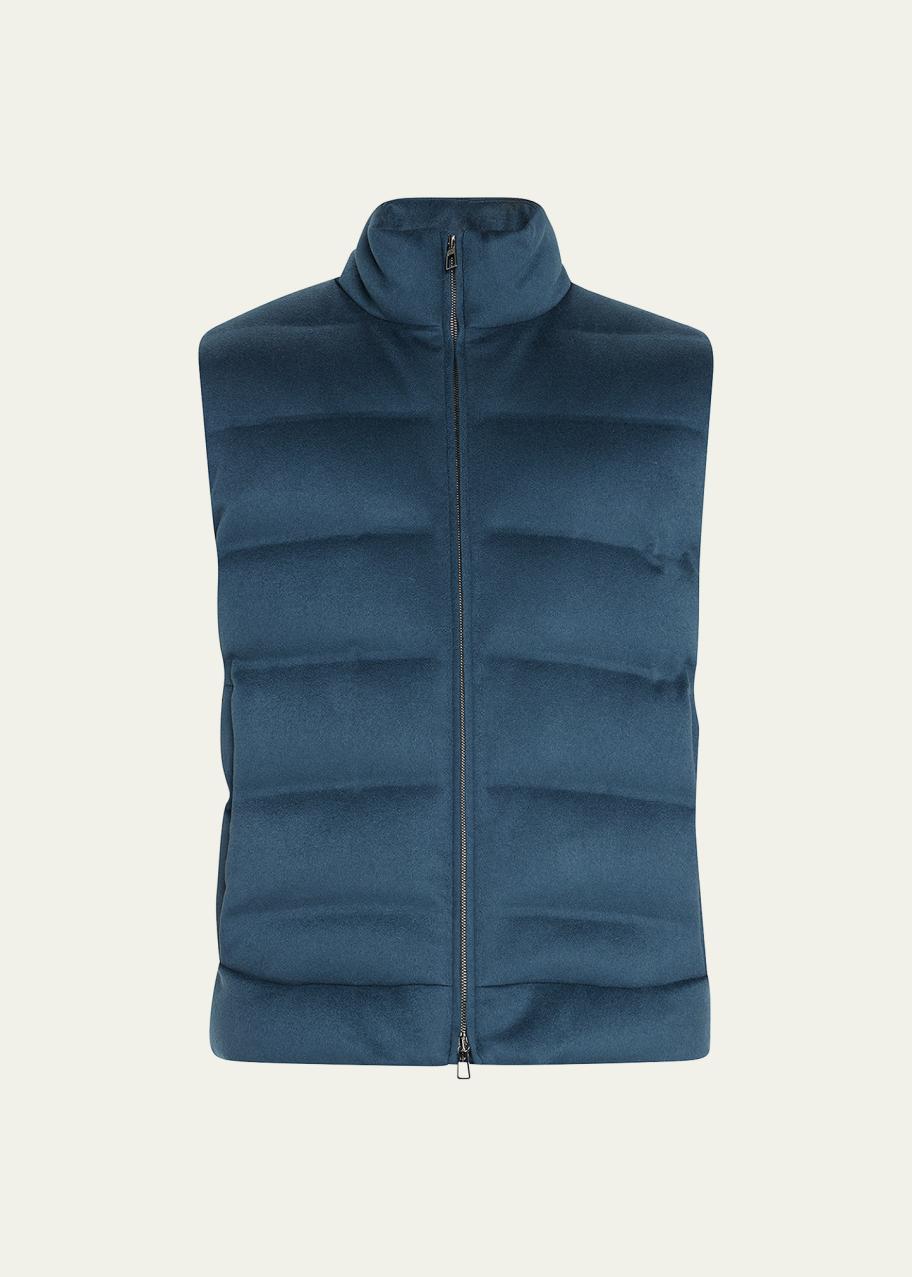 T*a様 Loro Piana ネイビー キルティングベスト ダウンベスト　ロロ Loro Piana Men's Fillmore Quilted Cashmere Down Vest - Bergdorf