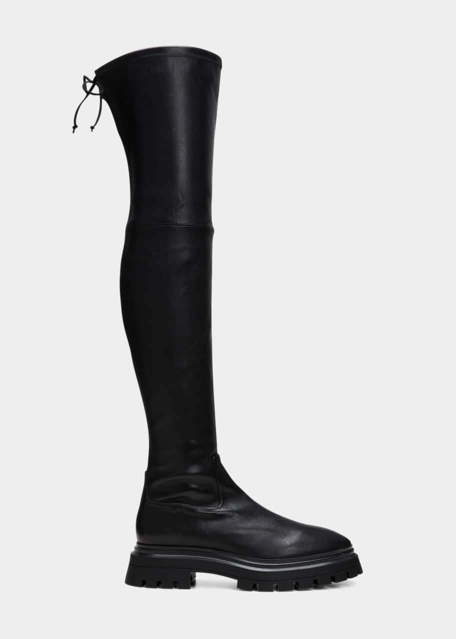 Stuart Weitzman Bedfordland Leather Over-The-Knee Boots