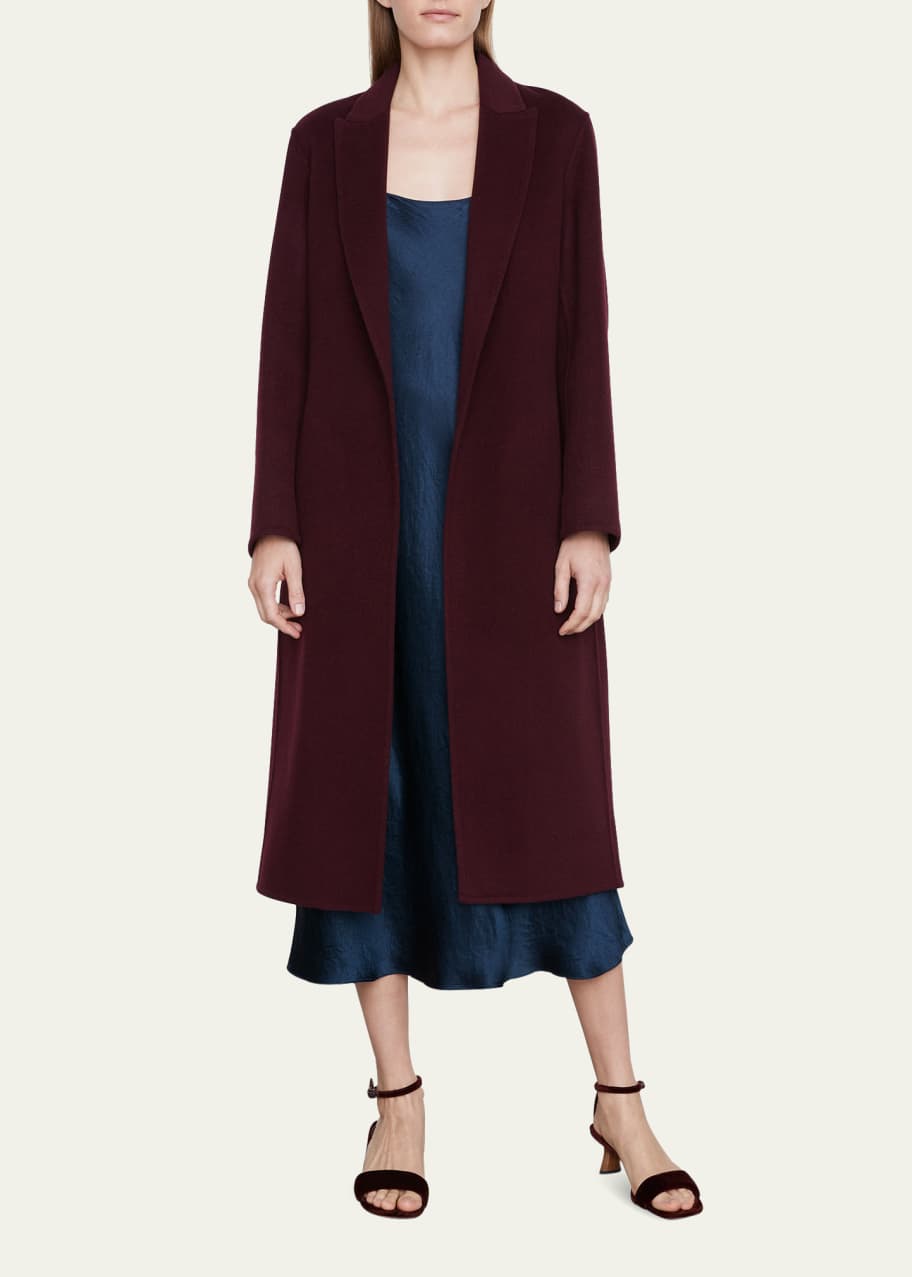 Burgundy cashmere outlet coat