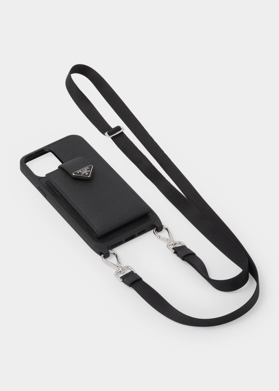 Black Prada Phone Case with Card Holder – shopchulacosmetics