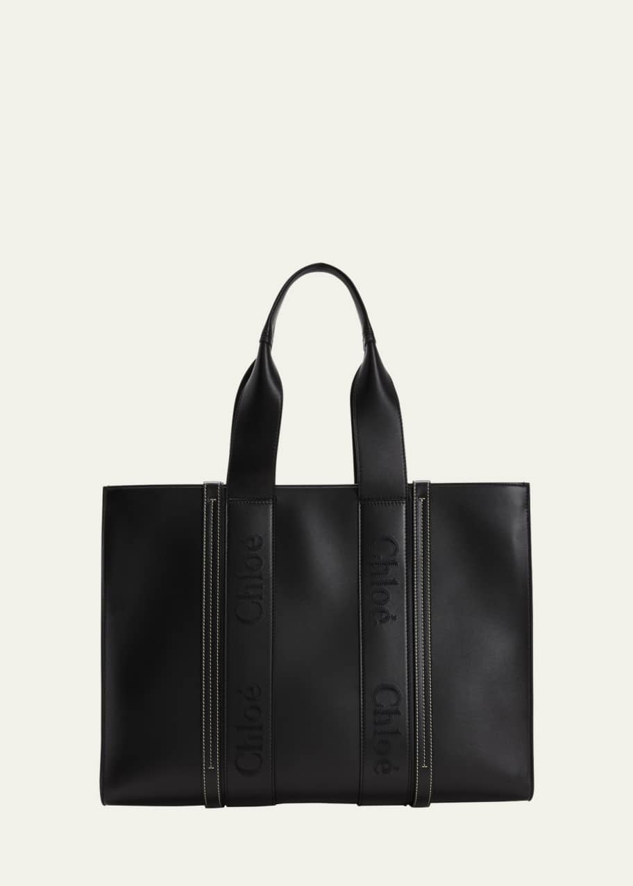 Chloe Woody Large Tote Bag in Leather - Bergdorf Goodman