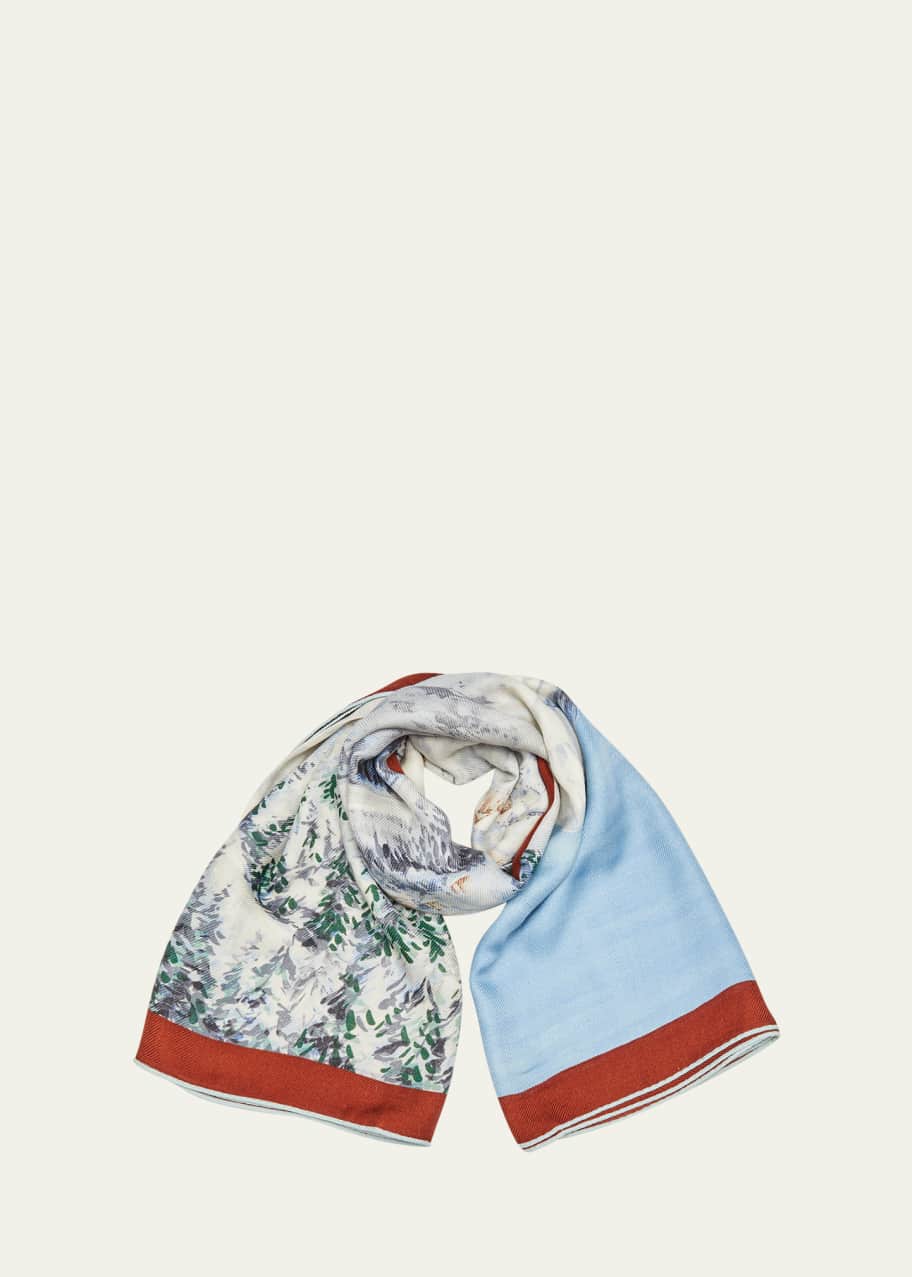 Loro Piana Alps Cashmere-Silk Scarf - Bergdorf Goodman