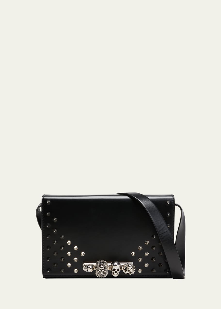 Image 1 of 1: Men's Skull 4-Ring Shoulder Bag