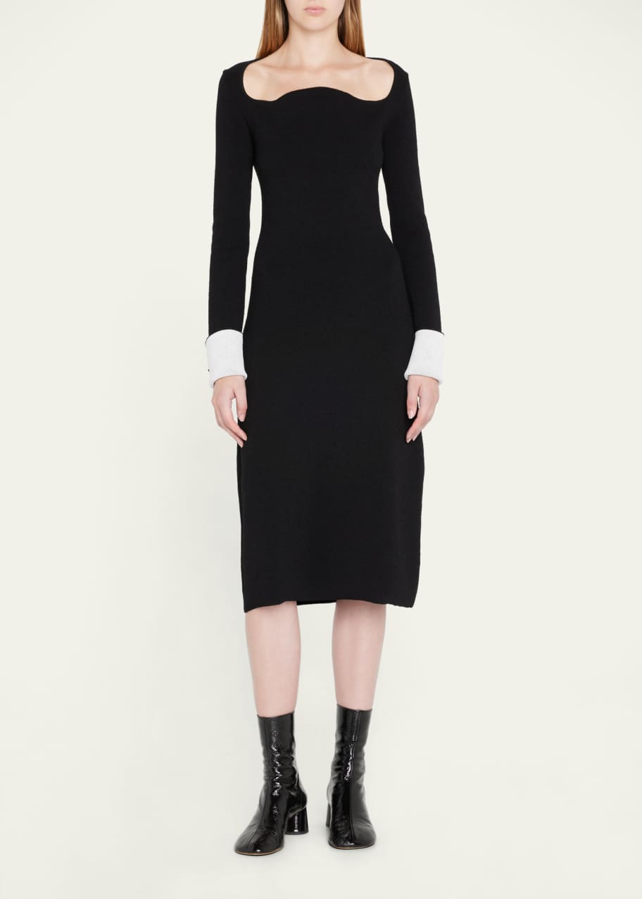 knee length dresses for ladies Z Supply Women's Jasper Midi Sweater Dress, Size XS, Grey main image 0