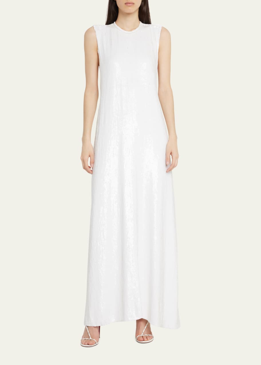 proenza schouler sequin dress Proenza Schouler Faceted Sequin Dress with Twist Back Detail