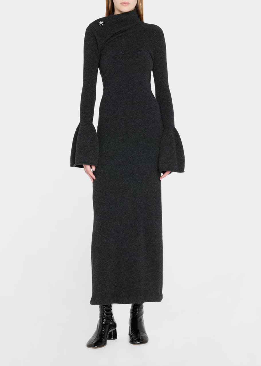 knitted tassel dress Fashionable Open-knit Backless Elegant Tassel Hem Vacation Cover-up Maxi Dress, Multicolor / L main image 0