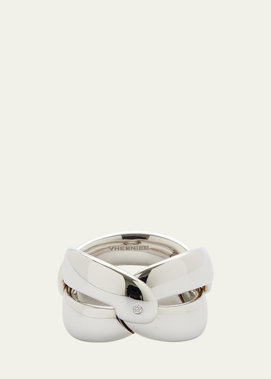 Image 1 of 1: Olympia 18k White Gold Ring