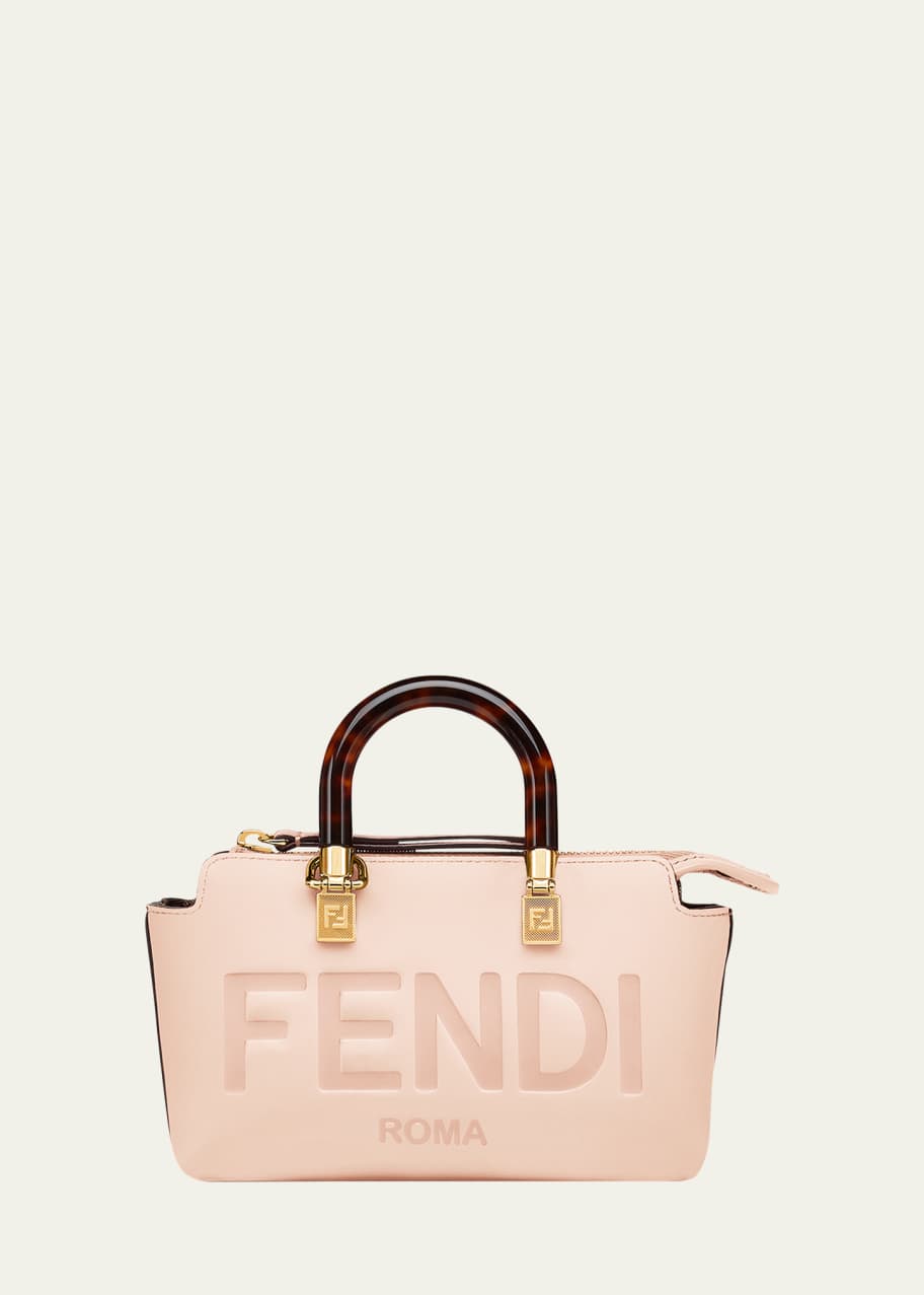 Fendi Sunshine Mini Calfskin Logo Shopper Tote Bag - Bergdorf Goodman