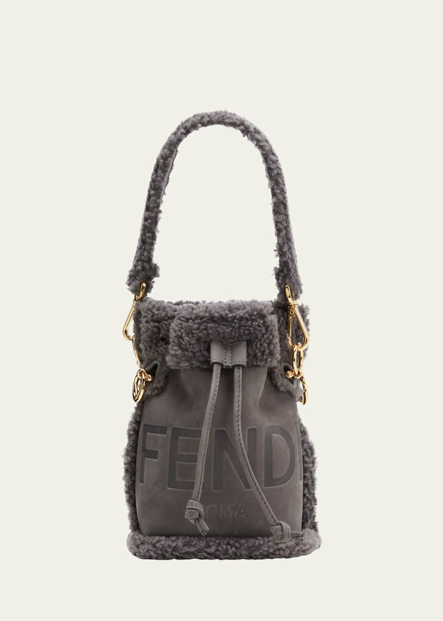 Fendi fur bucket bag hotsell